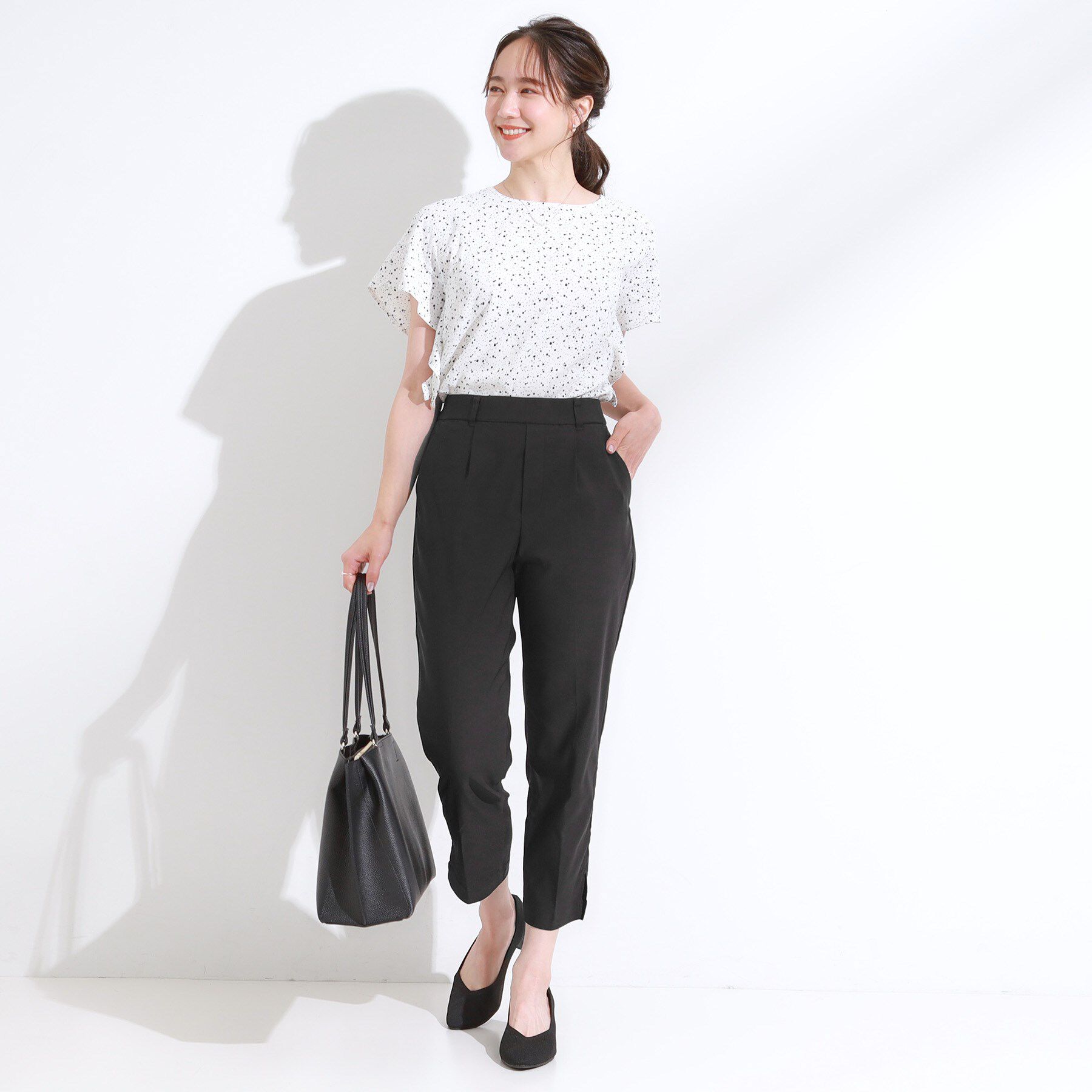 SHOO･LA･RUE「【S-LL/ひんやり】きれいめにもカジュアルにも サブリナパンツ」|その他|