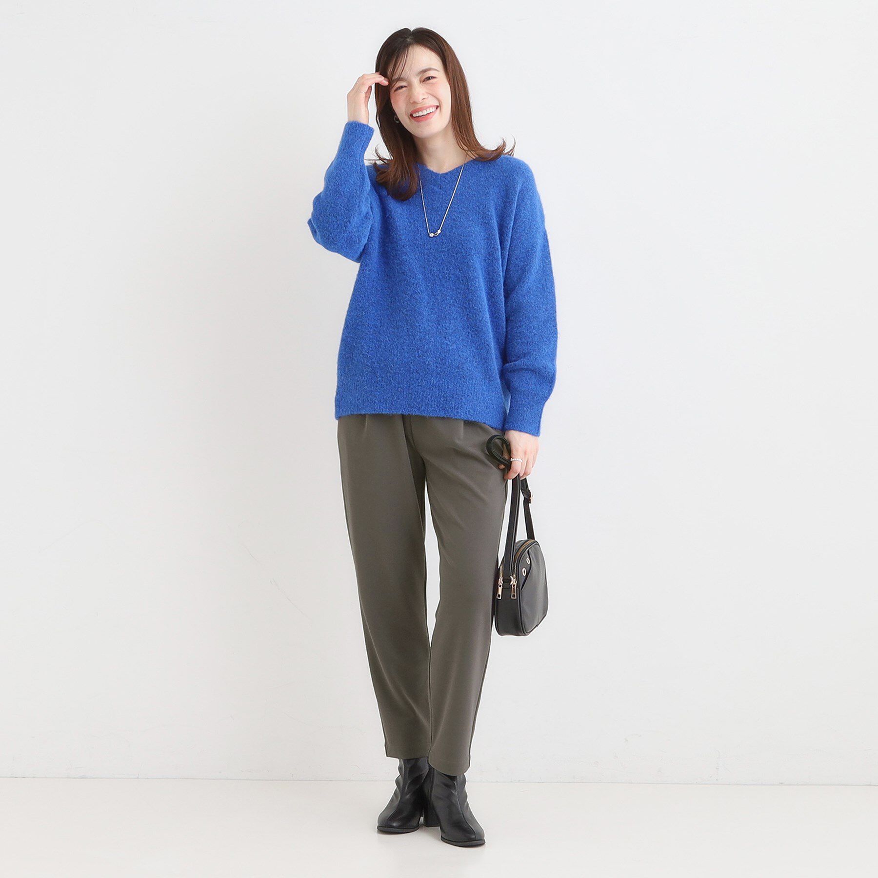 SHOO･LA･RUE「【S-3L/洗濯後しわになりにくい】スマートに見える イージーテーパードパンツ【CIRCRIC】」|その他|