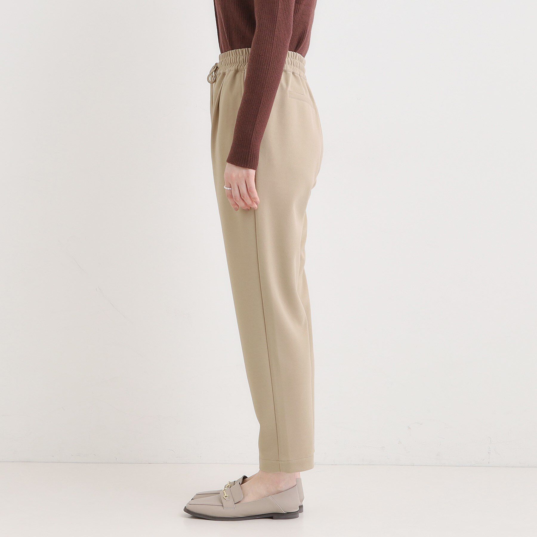 SHOO･LA･RUE「【S-3L/洗濯後しわになりにくい】スマートに見える イージーテーパードパンツ【CIRCRIC】」|その他|