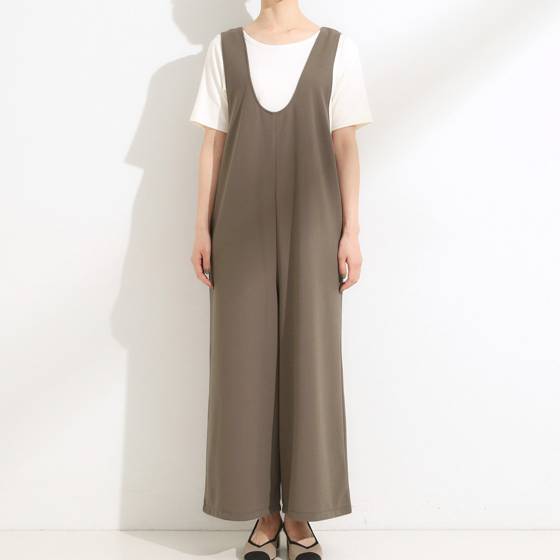 SHOO･LA･RUE「【前後2WAY/洗える】さらっと着られるサロペット」|オールインワン|