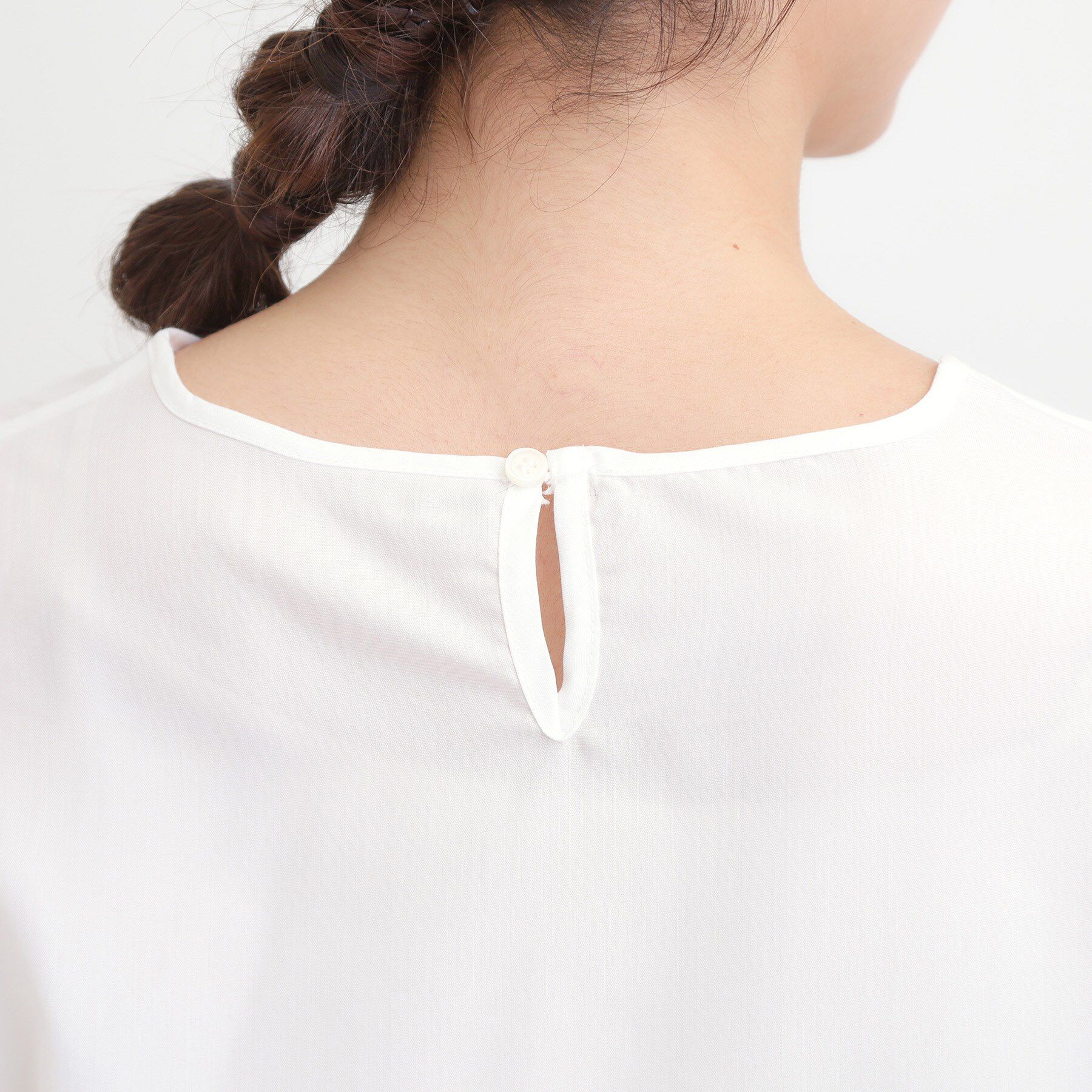 SHOO･LA･RUE「【S-LL/2点セット】着回し自在 ニットベスト＋フレアブラウス」|ニット・セーター|