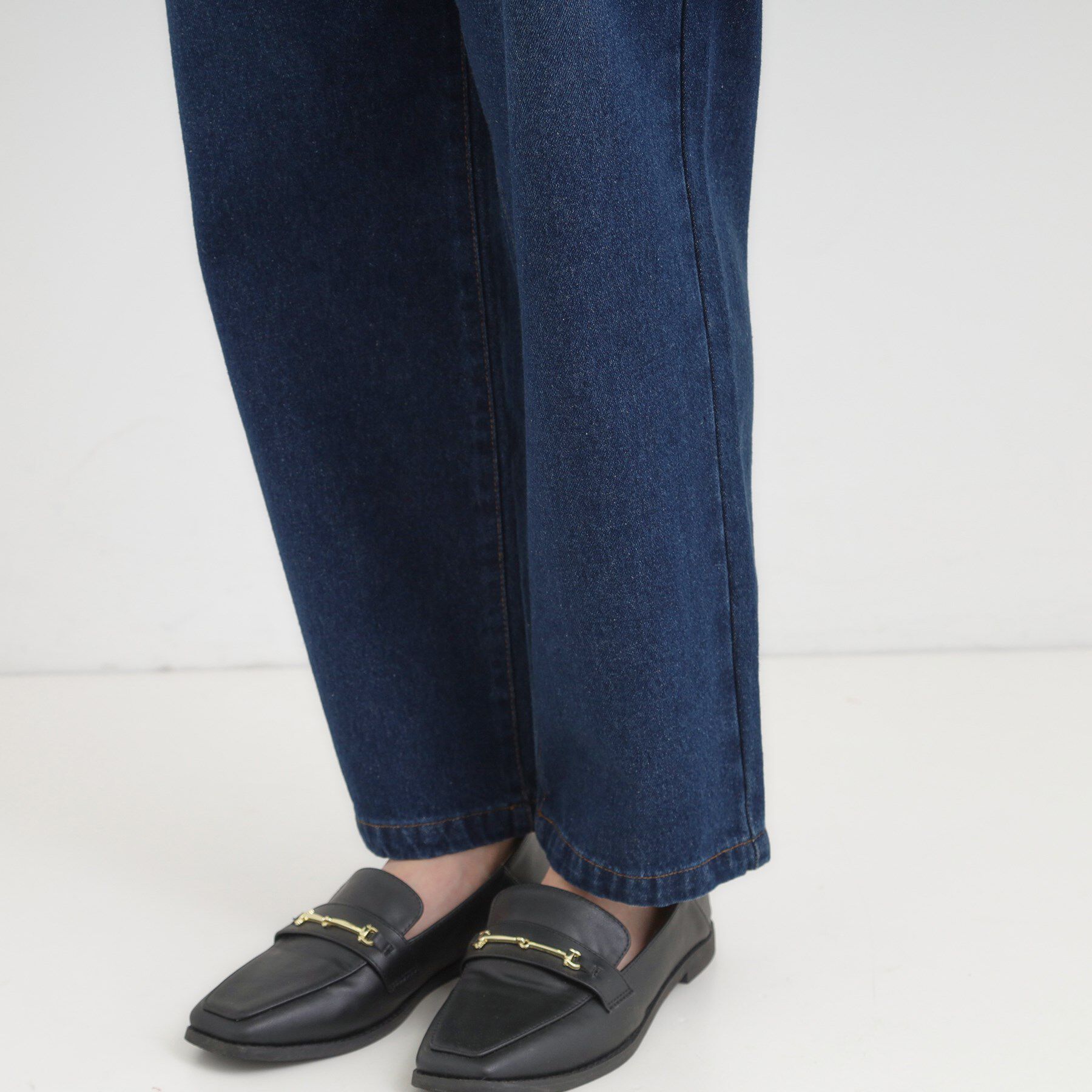 SHOO･LA･RUE「【S-LL】大人カジュアルに 柔らかデニムテーパードパンツ」|デニム|