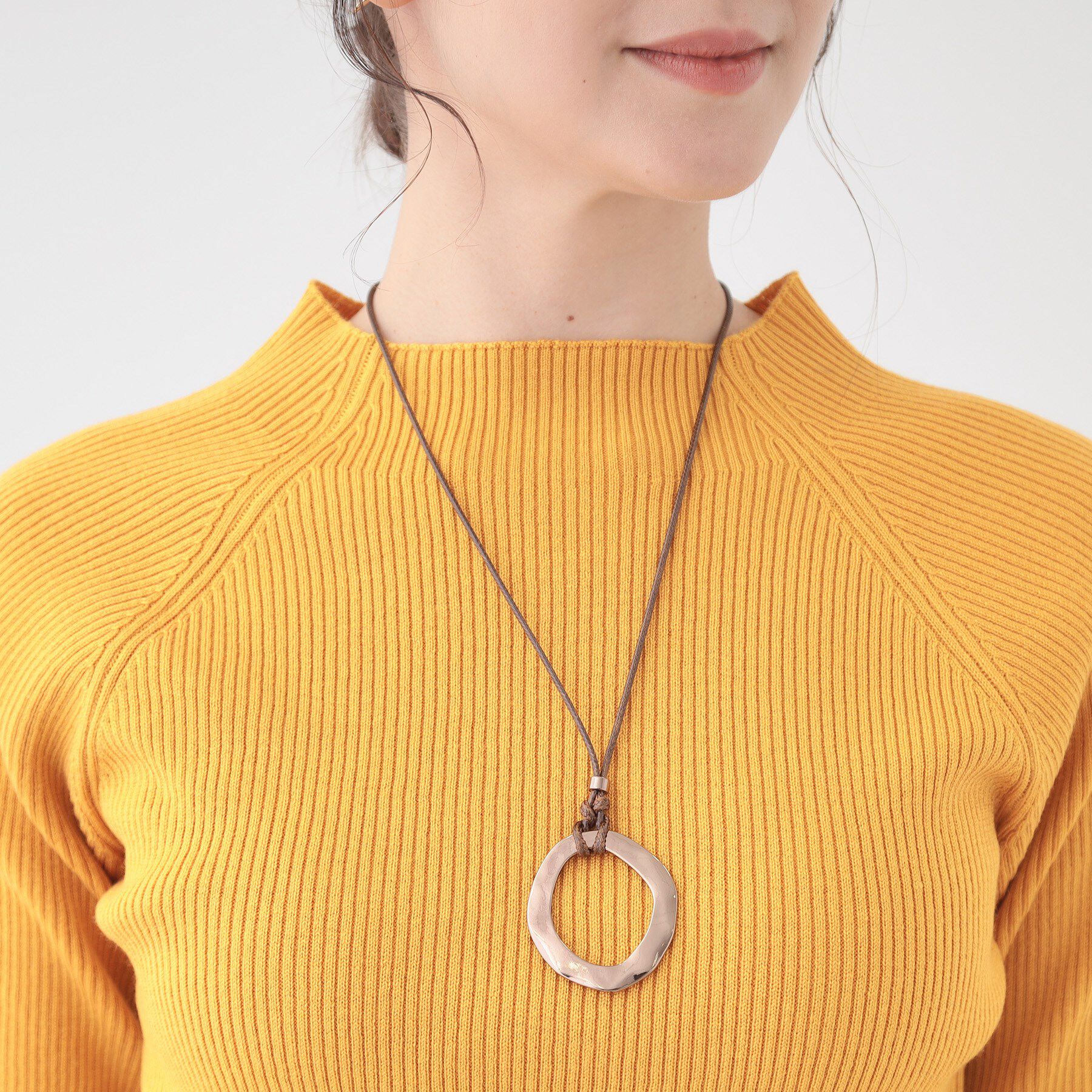 SHOO･LA･RUE「オープンリングひもネックレス」|ネックレス|