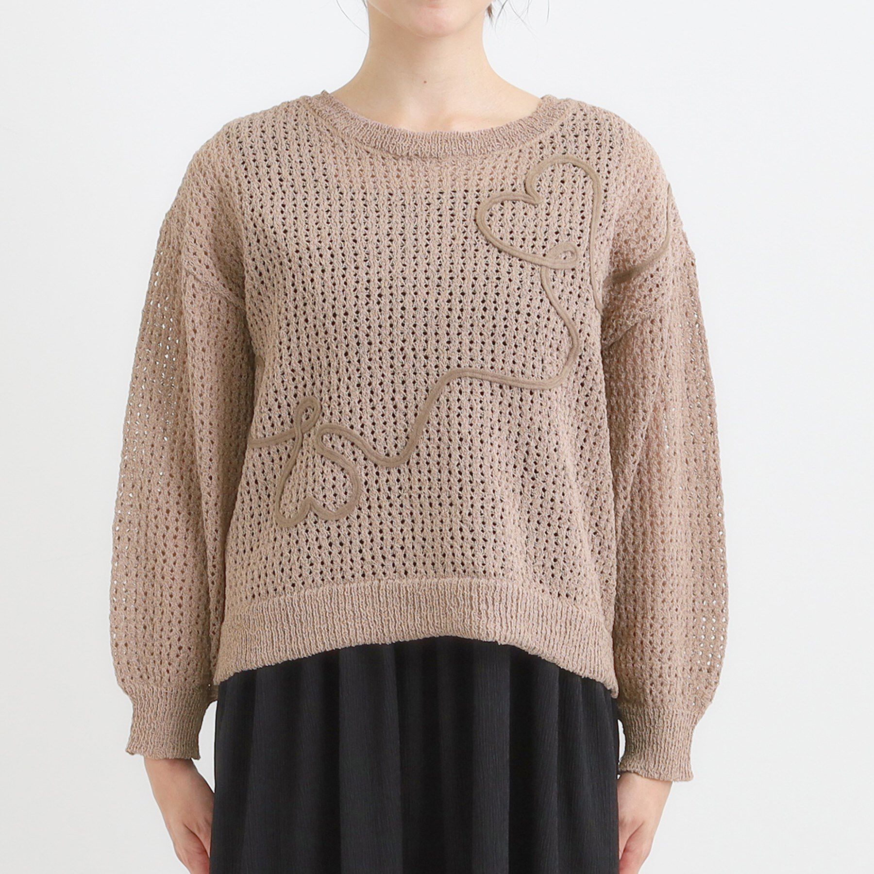 SHOO･LA･RUE「コード刺繍アソートメッシュカーディガン」|カーディガン|