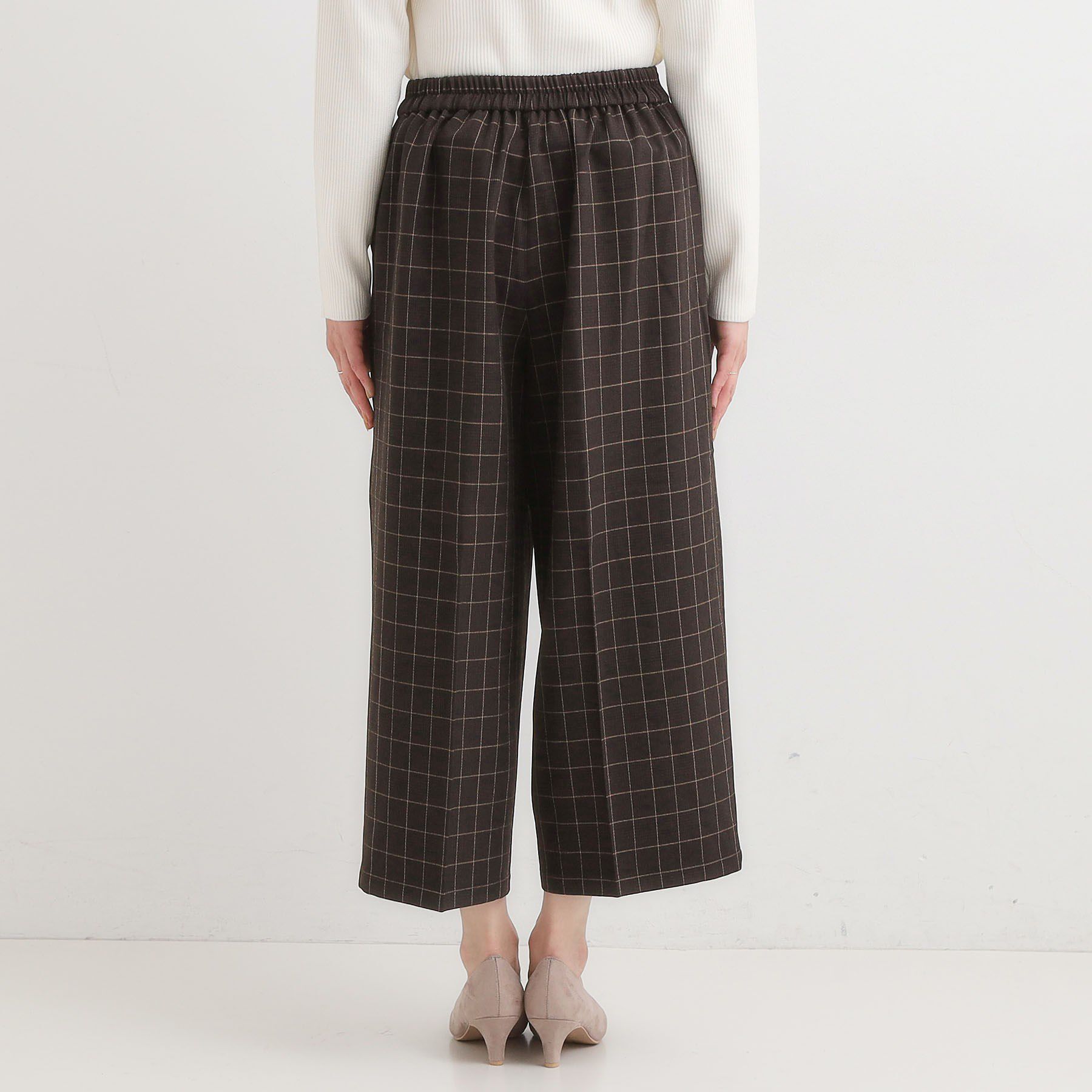 SHOO･LA･RUE「【着丈選べる】大人のきれいめスタイルに ウールフィール ワイドパンツ」|その他|