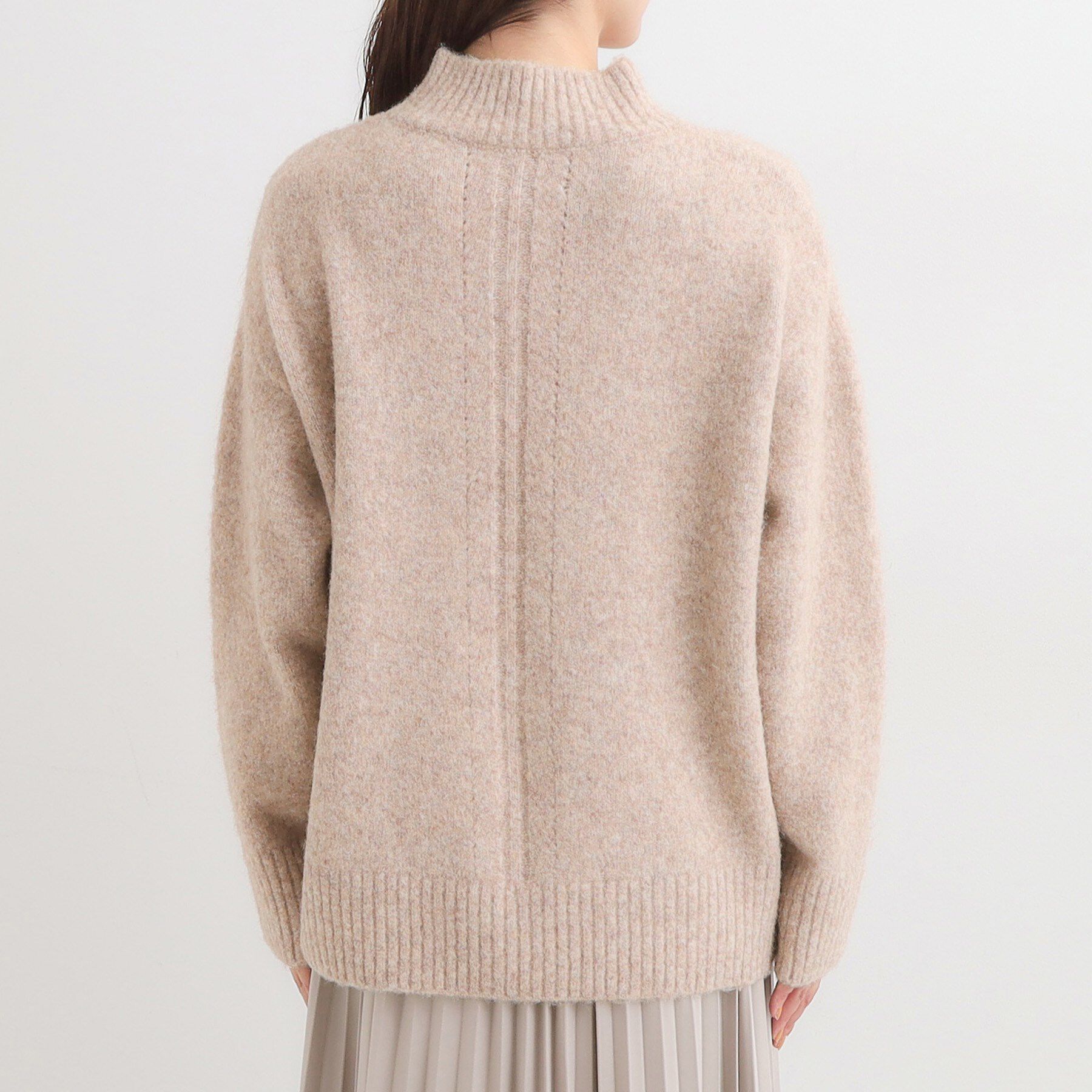 SHOO･LA･RUE「【洗濯機可/S-LL】インせず着られる ふわふわハイネックニット」|ニット・セーター|