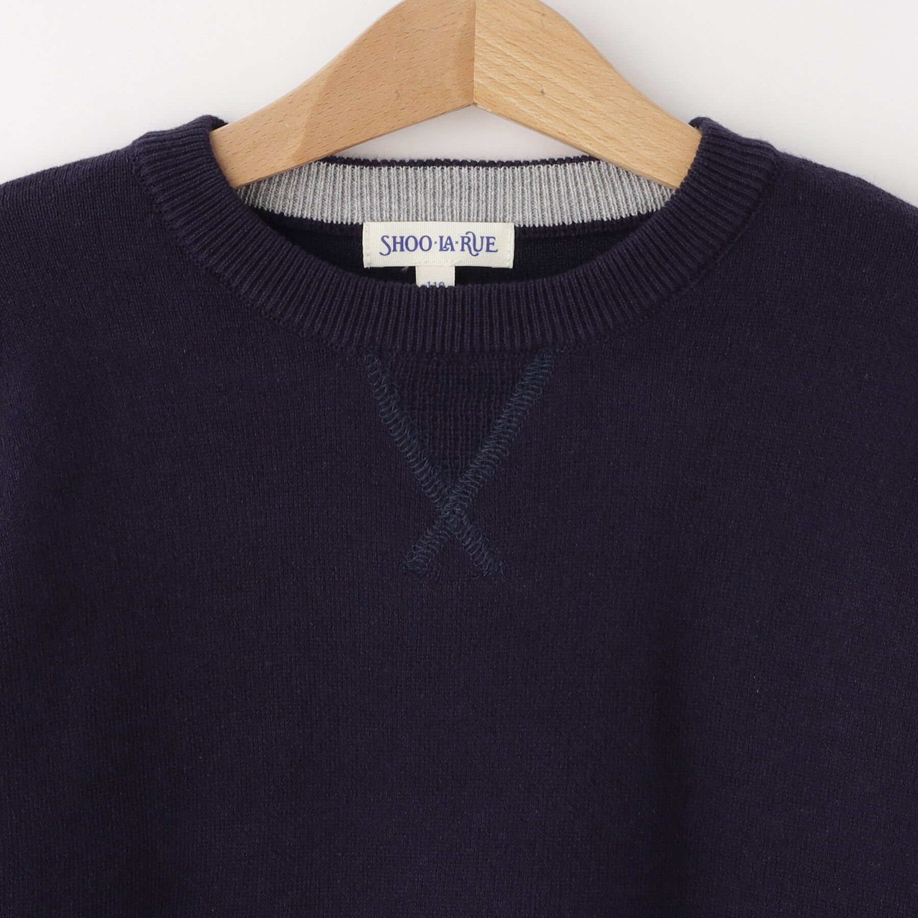 SHOO･LA･RUE「【100-150cm/リンク可】シンプルだから使いやすい カラーニット」|ニット・セーター|