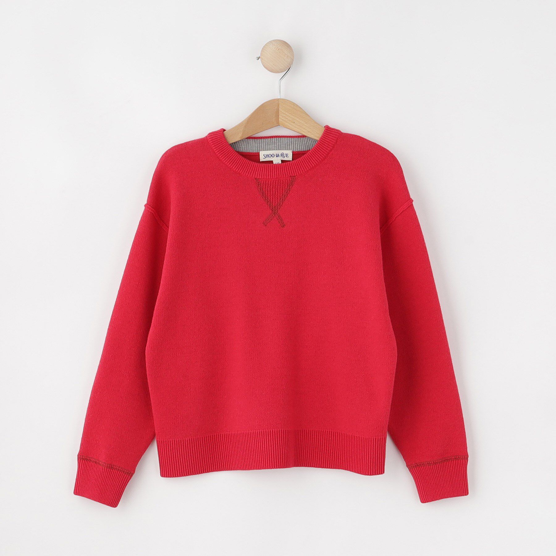 SHOO･LA･RUE「【100-150cm/リンク可】シンプルだから使いやすい カラーニット」|ニット・セーター|ピンク(073)