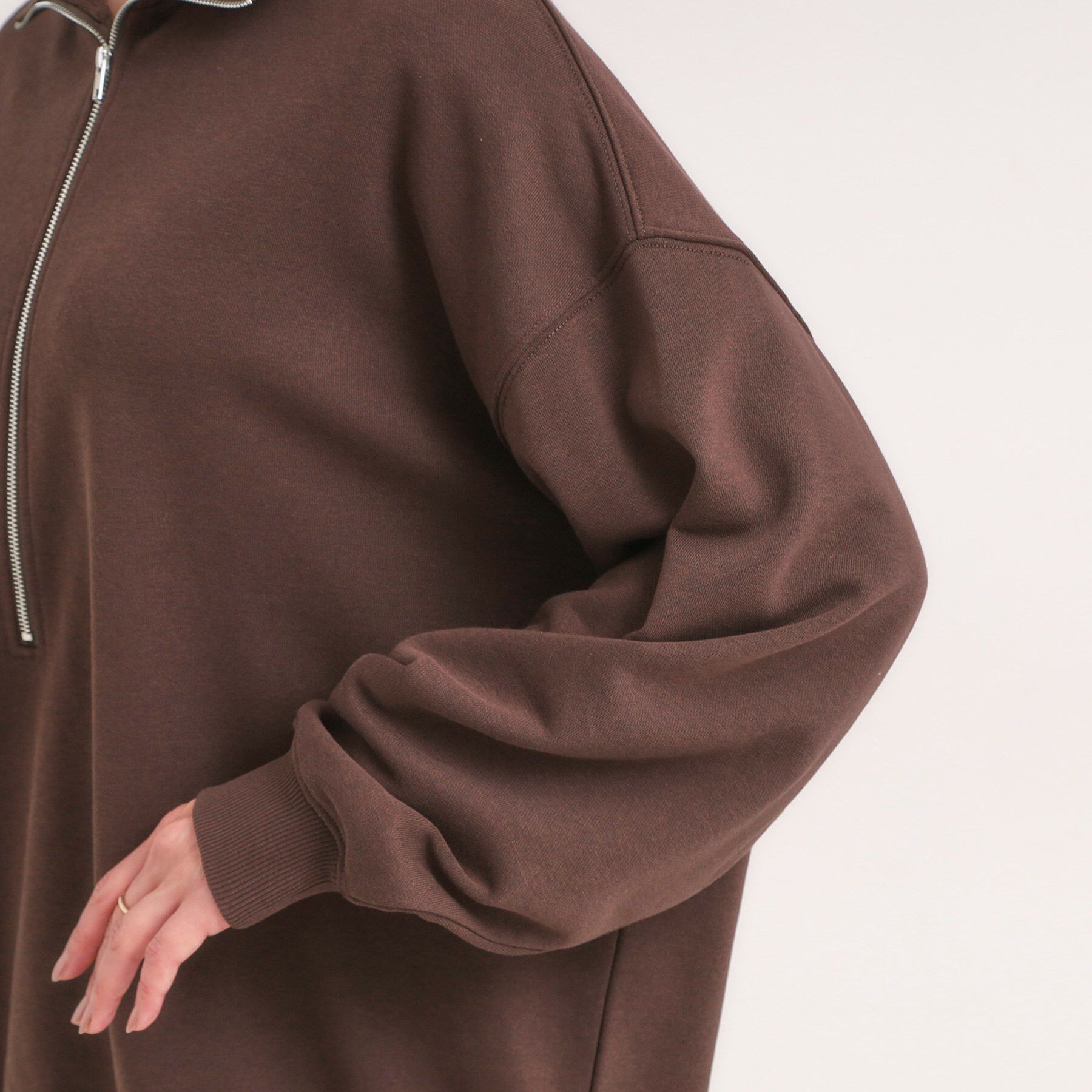 SHOO･LA･RUE「8色の選べる楽しさ ハーフジップ オーバーサイズスウェット」|パーカー|