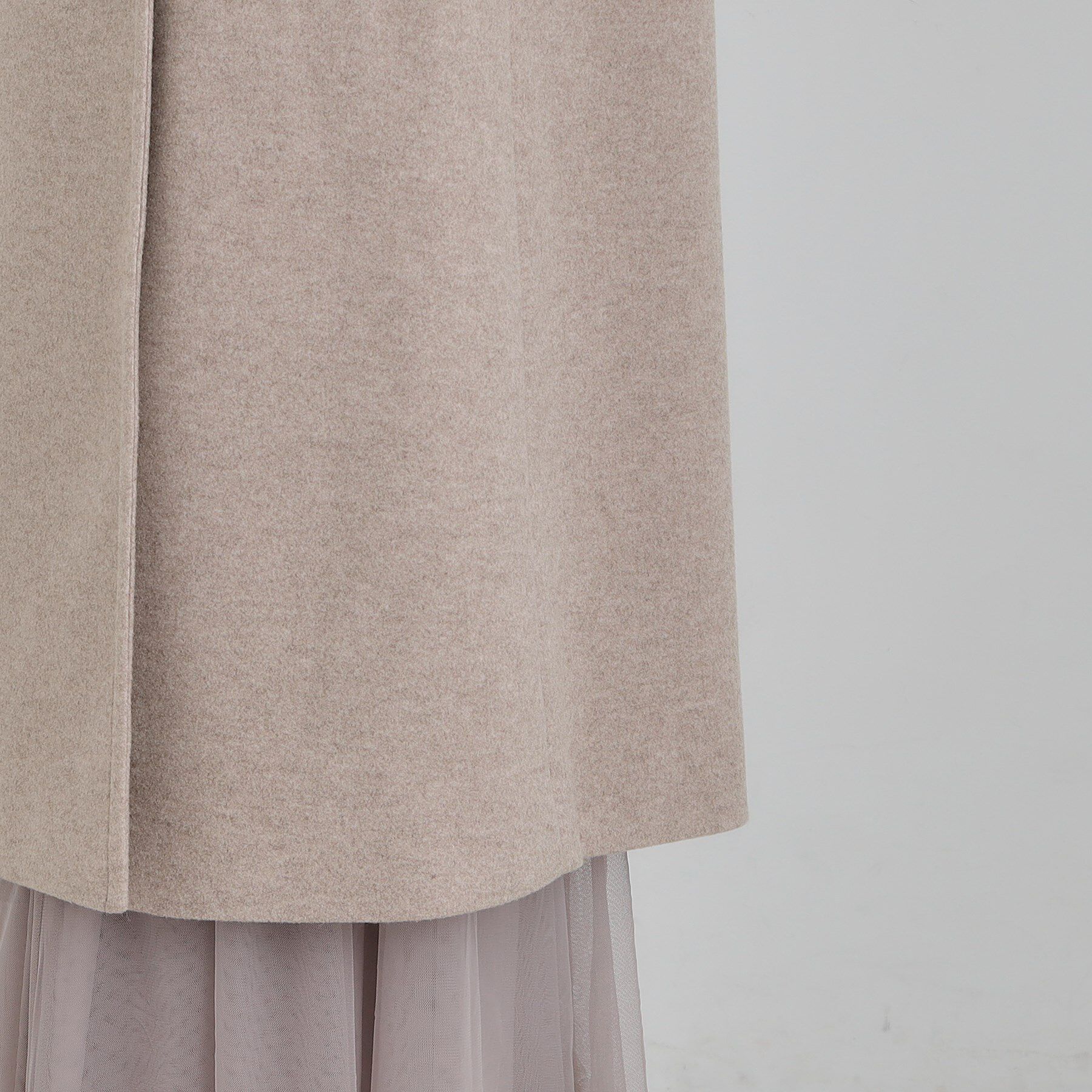 SHOO･LA･RUE「【S-LL】大人のきれいめスタイルに ウール調スタンドロングコート」|その他|