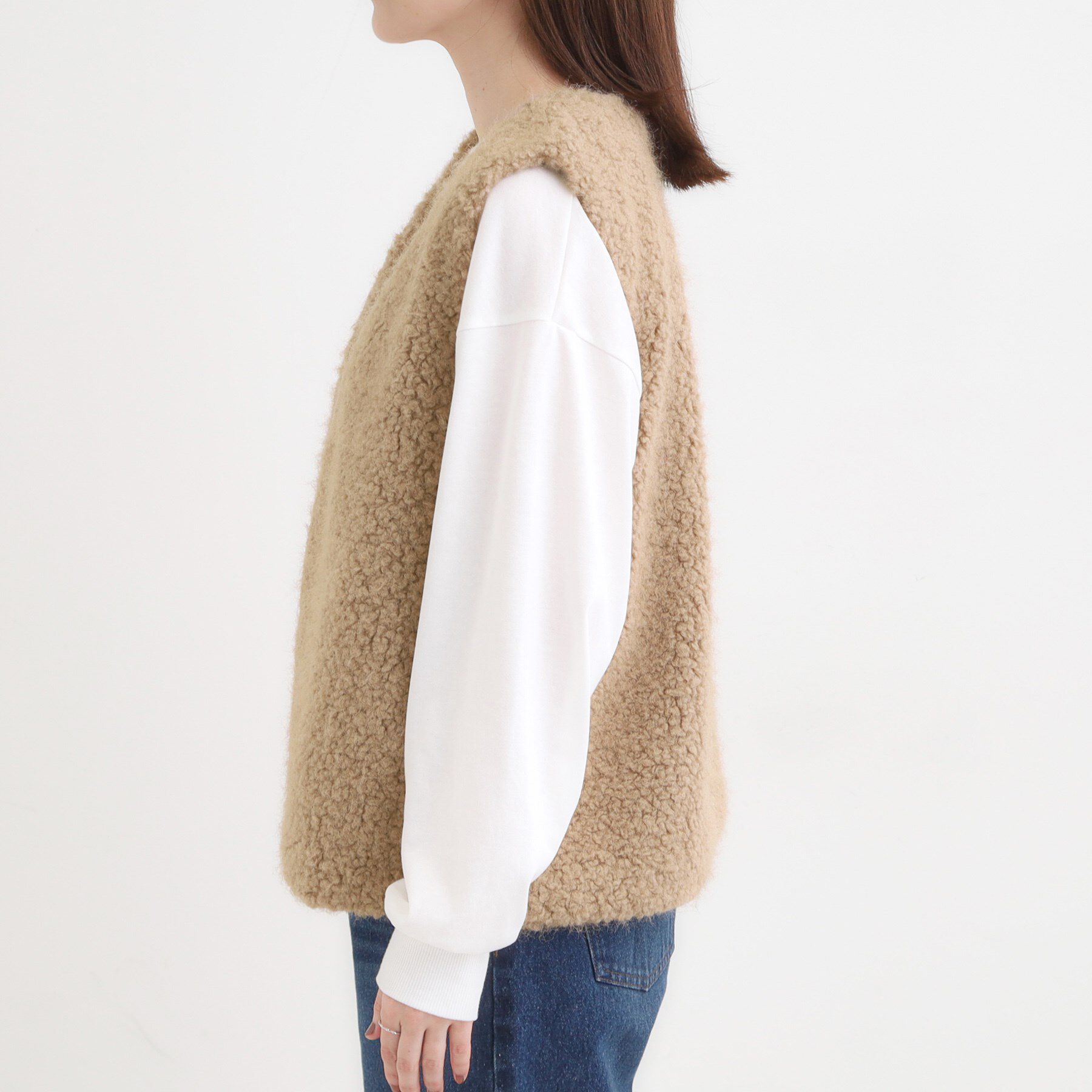 SHOO･LA･RUE「ふわふわファーベスト」|ベスト・ジレ|