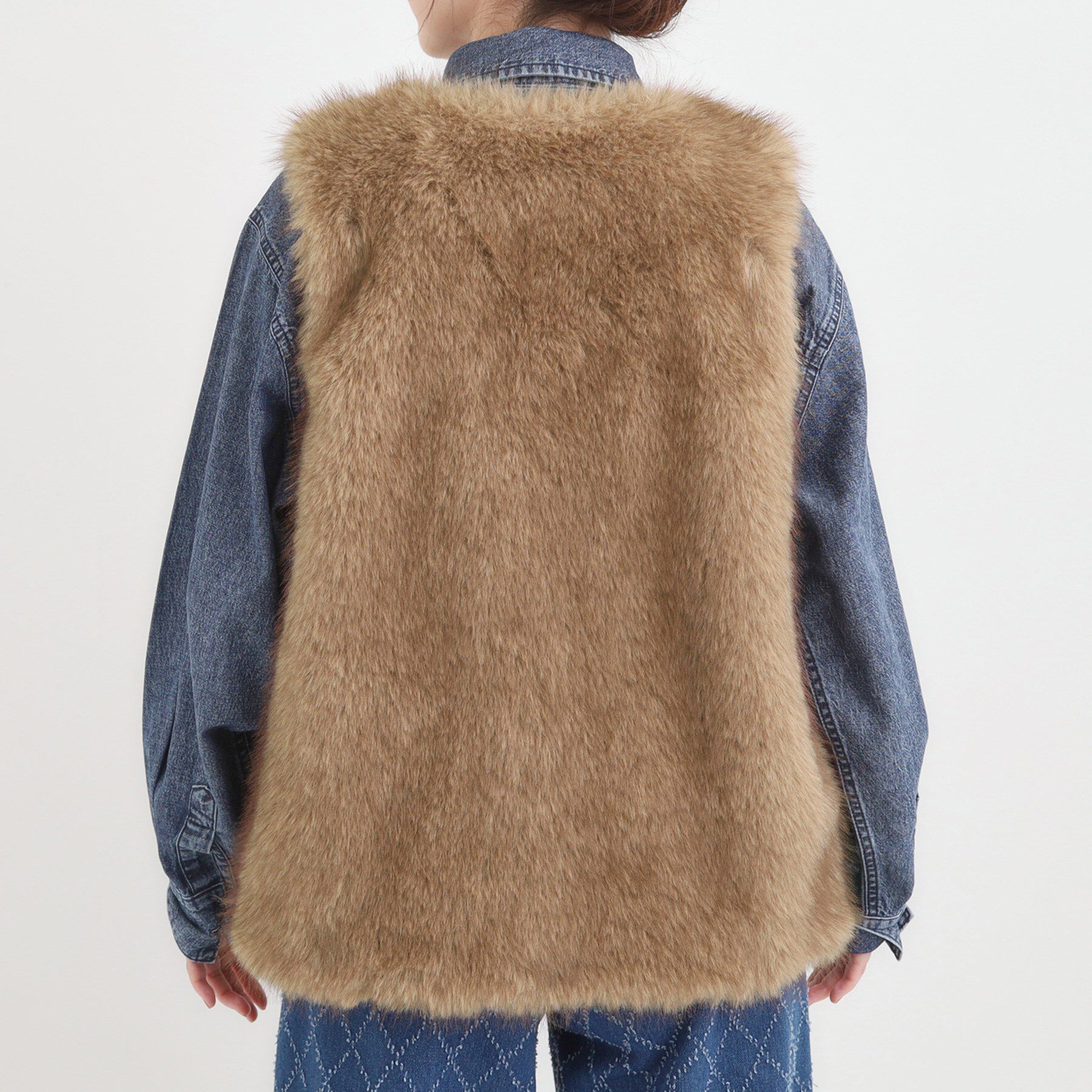 SHOO･LA･RUE「ふわふわフェイクファーベスト」|ベスト・ジレ|