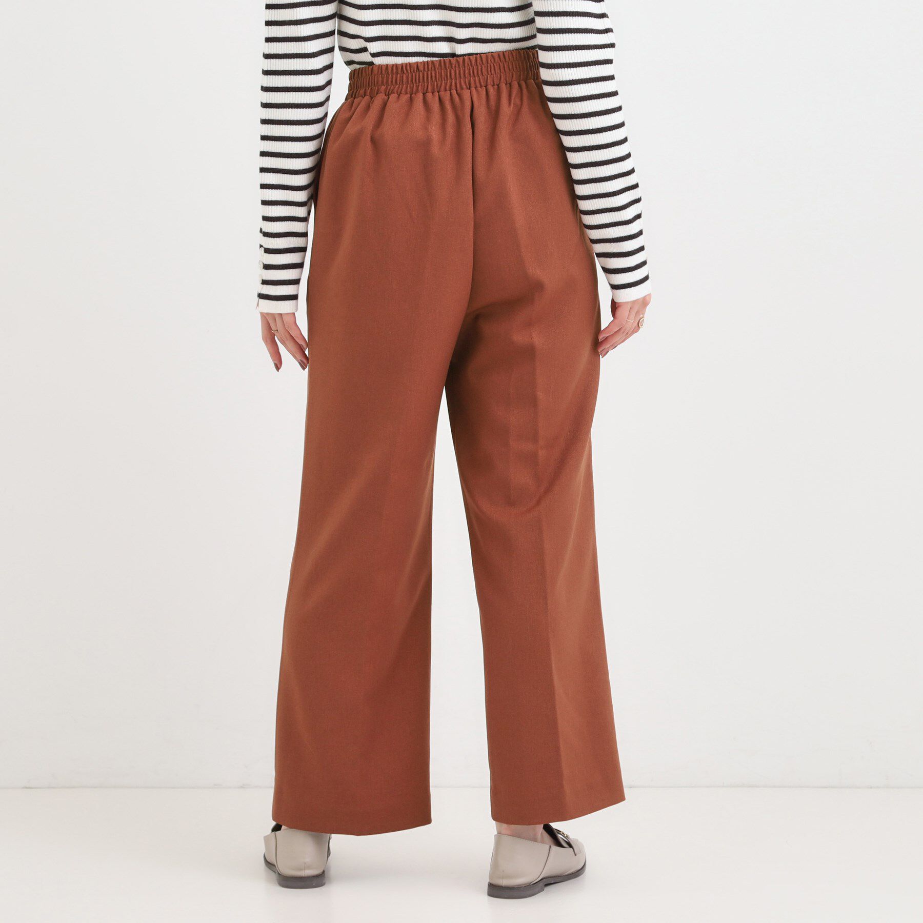 SHOO･LA･RUE「【洗濯機可/S-LL】上品シルエットで美しい イージーワイドパンツ」|その他|