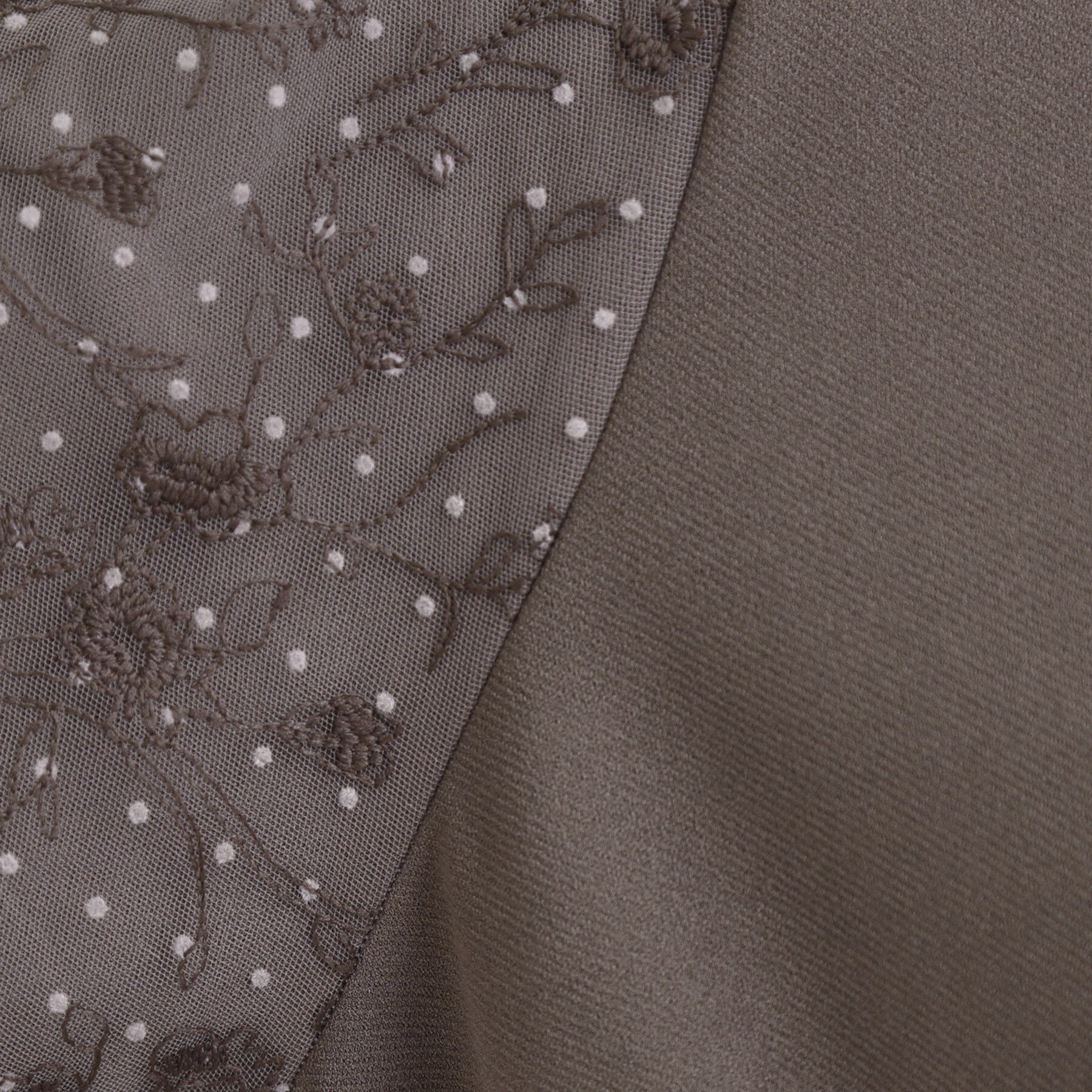 SHOO･LA･RUE「【S-LL】お袖チュールレース切り替えワンピース」|ワンピース|