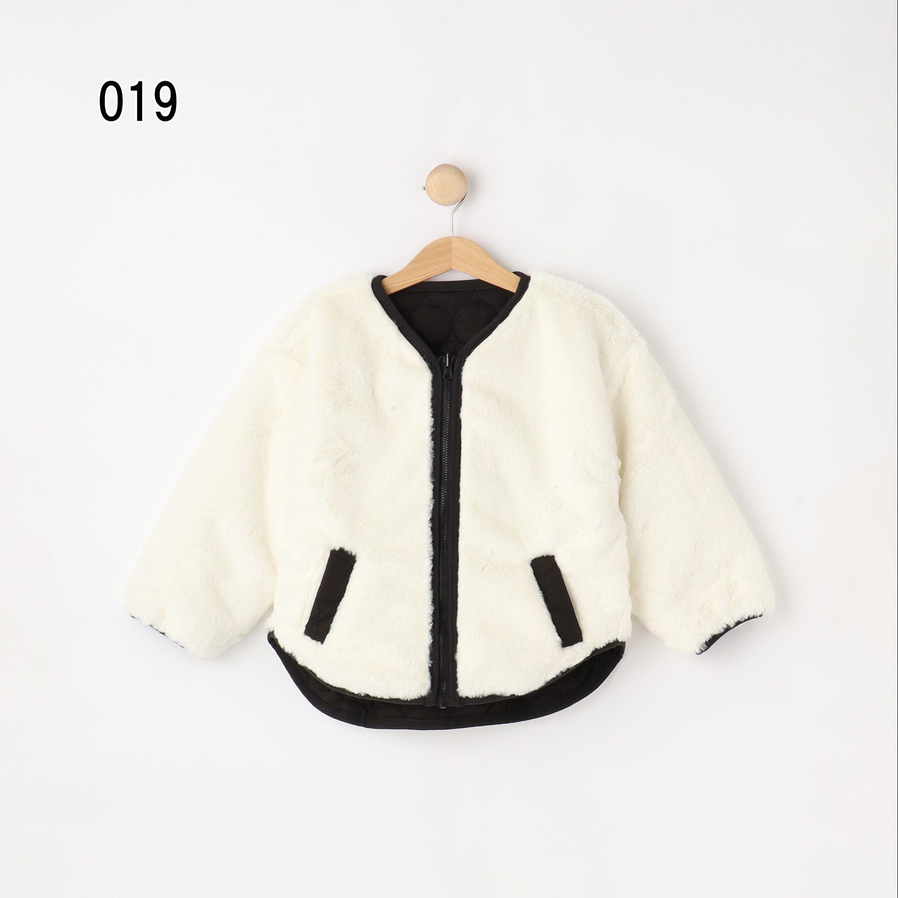 SHOO･LA･RUE「【100-150cm/撥水】キルト&times;ファーリバーシブルブルゾン」|ブルゾン・スタジャン|