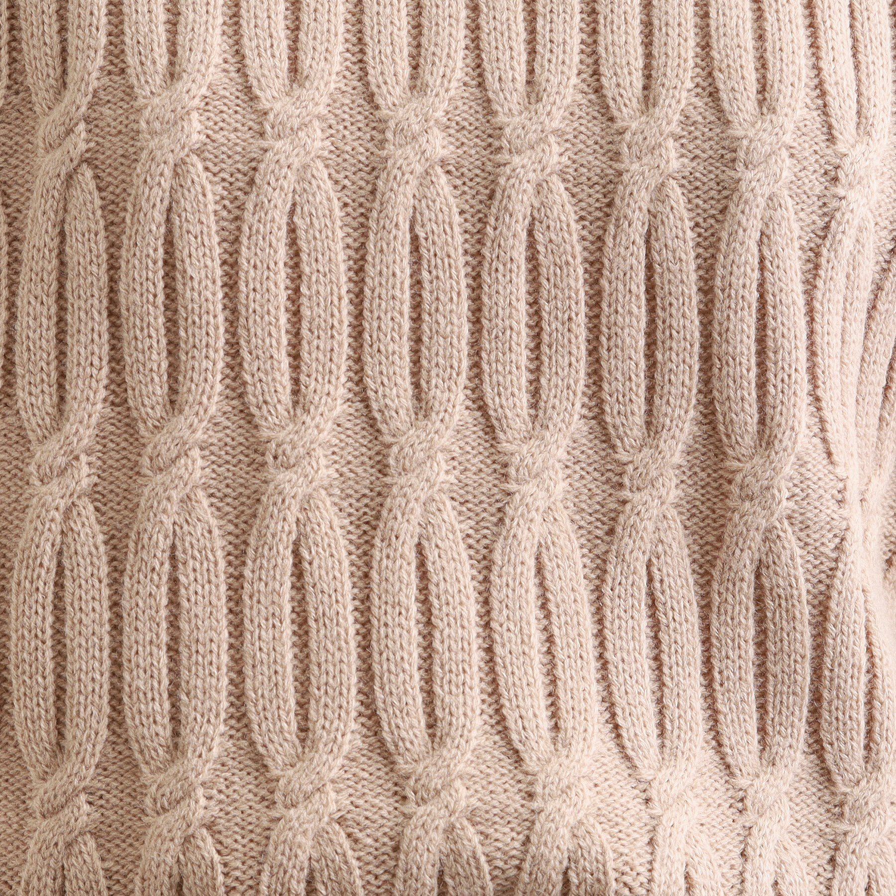 SHOO･LA･RUE「【洗濯機可／毛玉レス】シンプルケーブル柄ニット」|ニット・セーター|