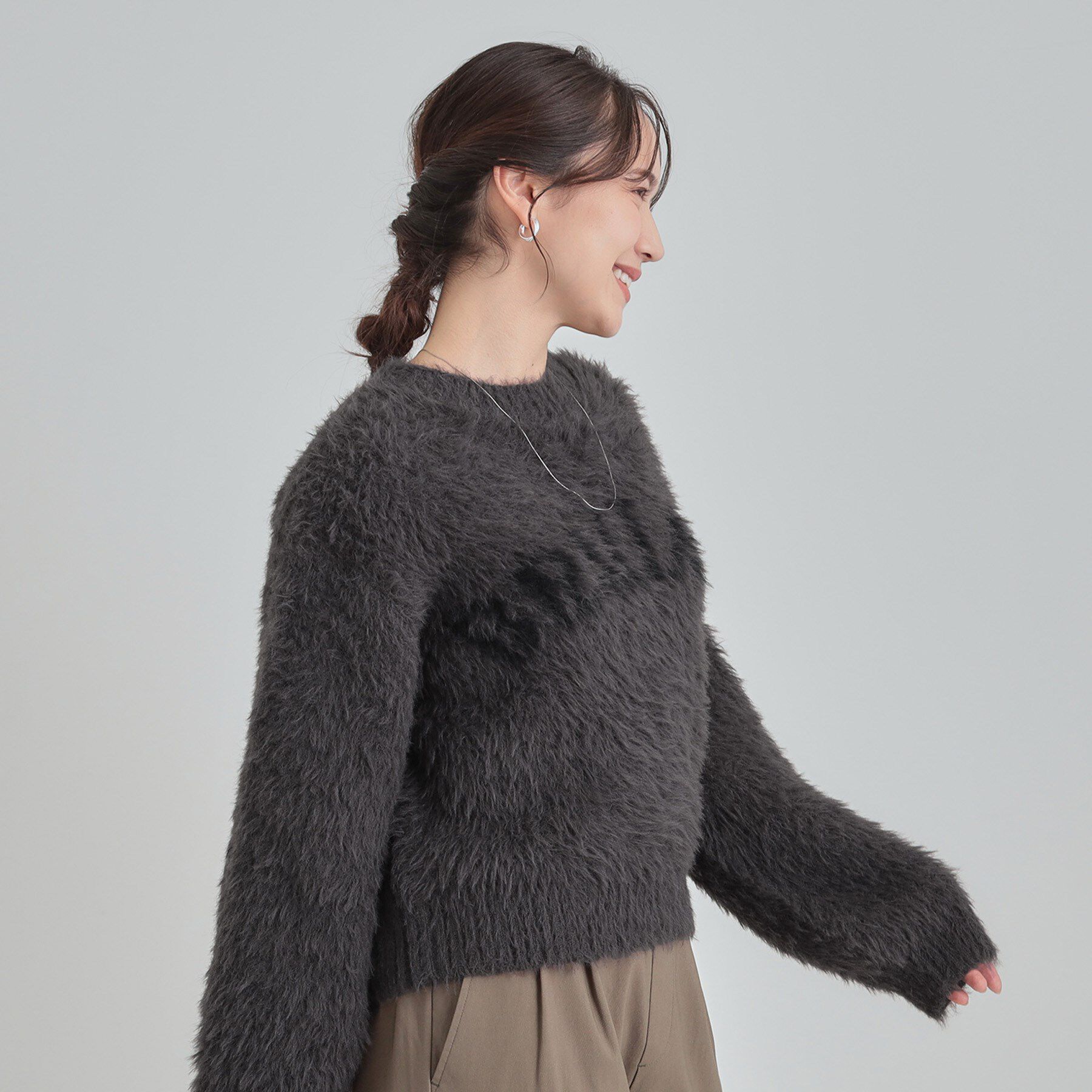 SHOO･LA･RUE「ふんわり柔らか ロゴフェザーニット」|ニット・セーター|