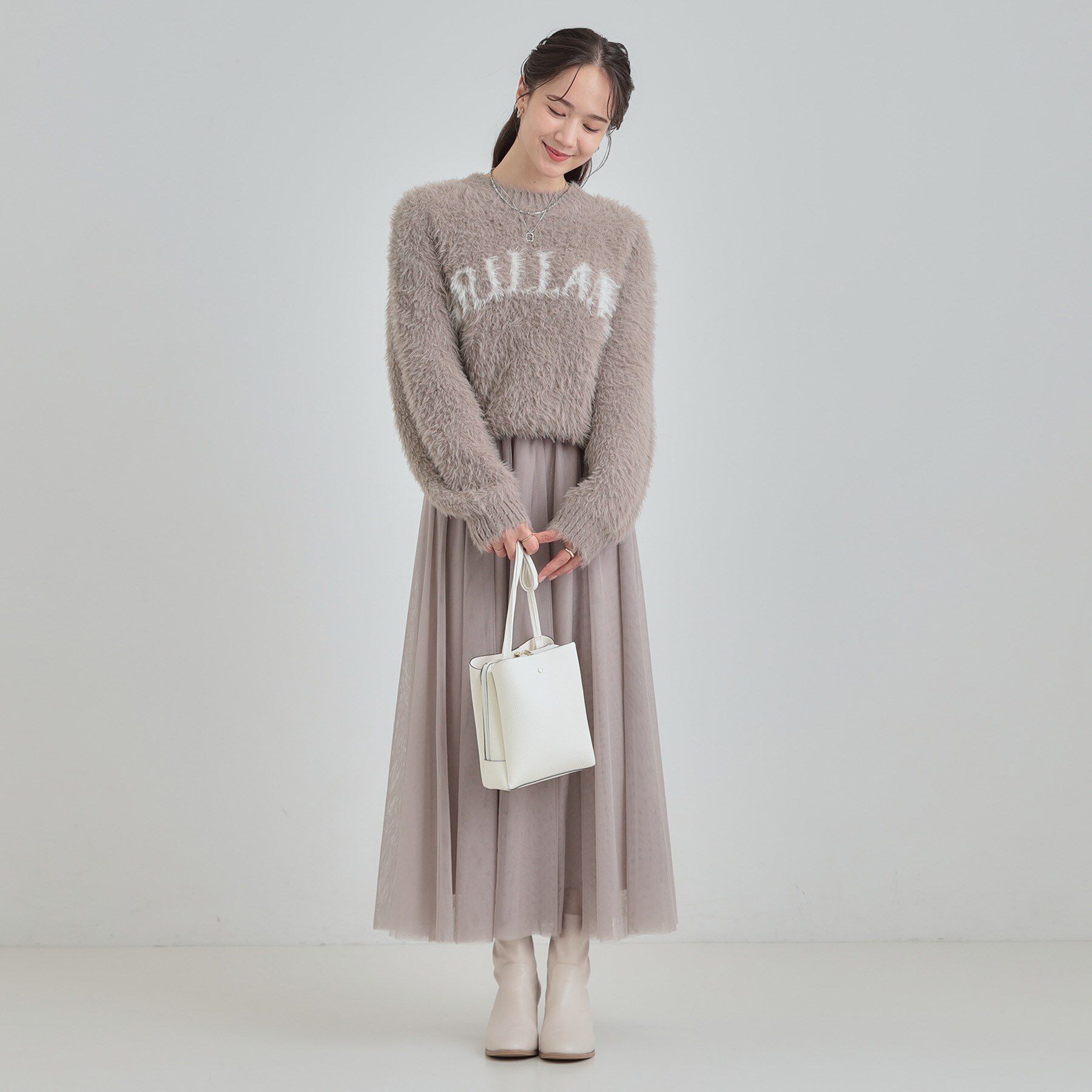 SHOO･LA･RUE「ふんわり柔らか ロゴフェザーニット」|ニット・セーター|