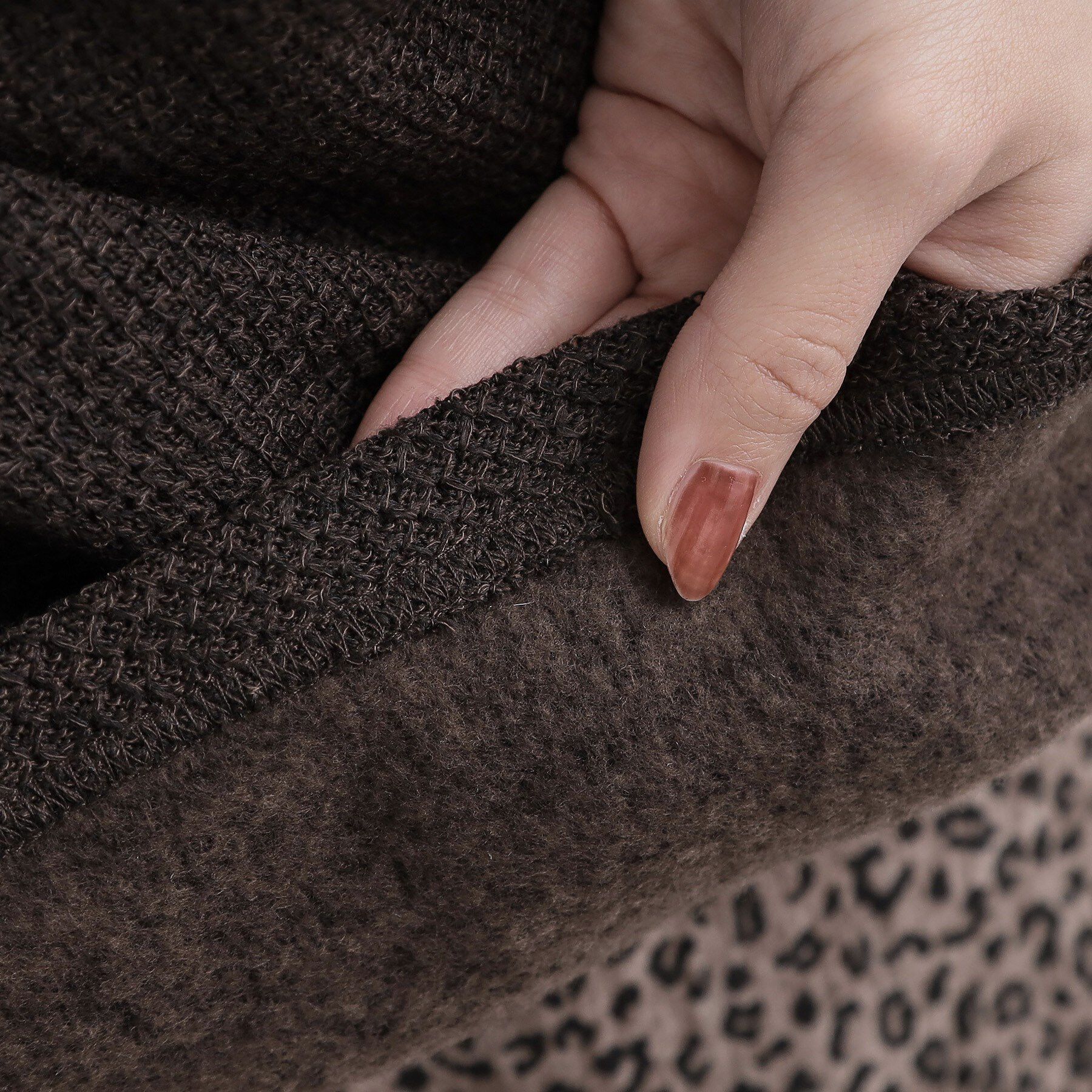 SHOO･LA･RUE「【あったか/洗濯機可/S-LL】インせず着られる モックネック ニットソートップス」|Tシャツ・カットソー|