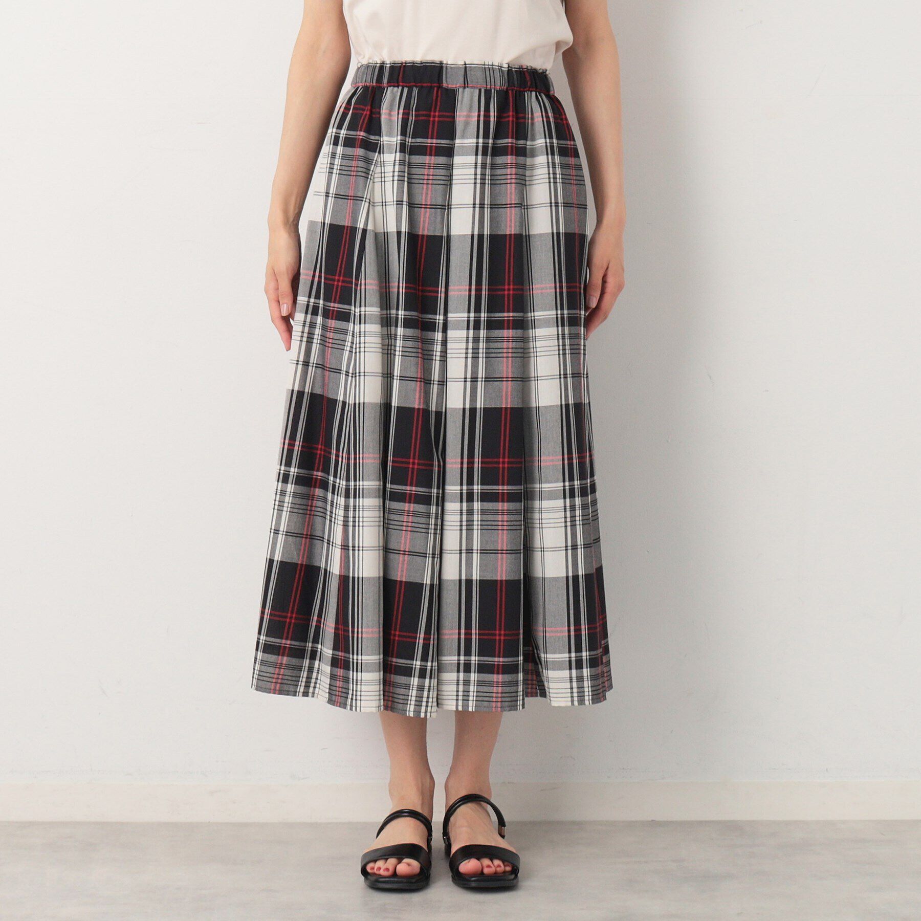 Dessin「【秋色登場・ウエストゴム】映えチェックスカート（XS～L）」|スカート|