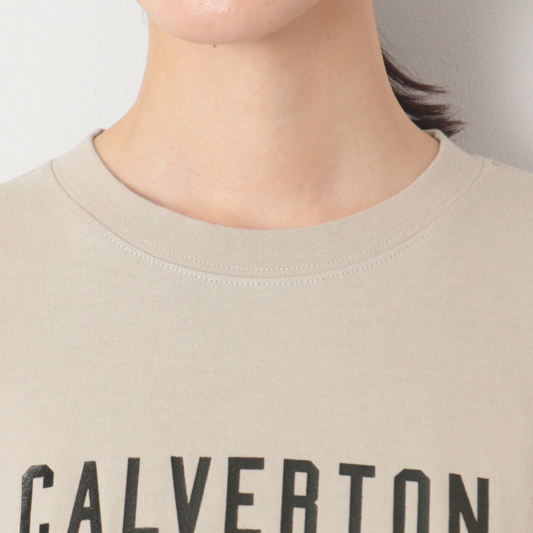 Dessin「【洗える】箔プリントチュニックTシャツ（XS～L）」|Tシャツ・カットソー|