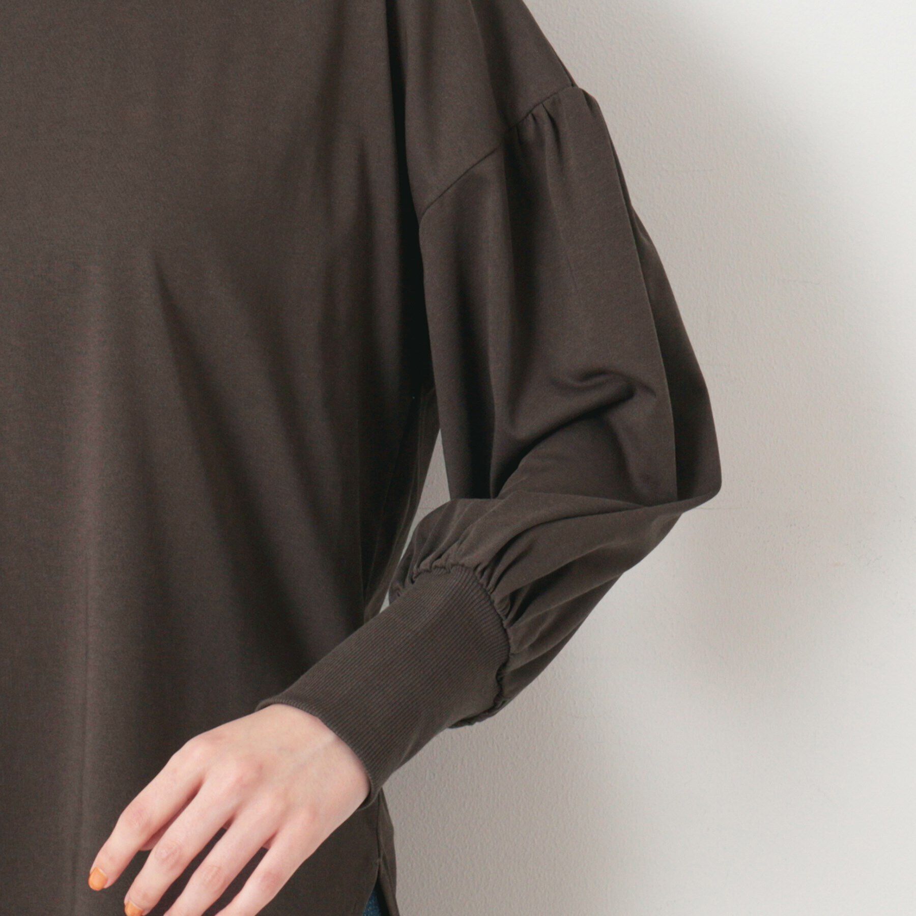 Dessin「【洗える】ギャザースリーブカットソー」|Tシャツ・カットソー|