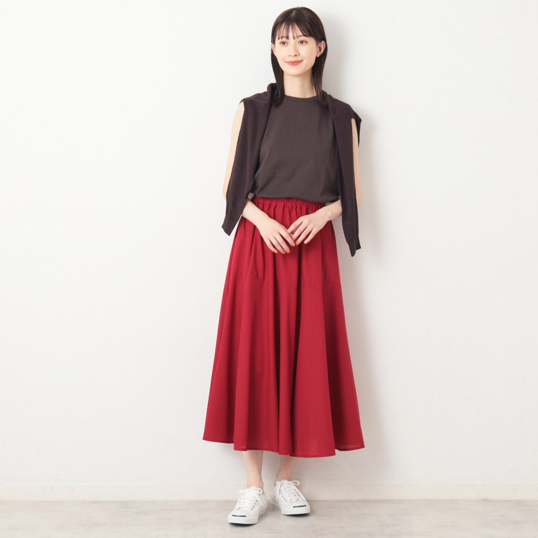 Dessin「【ウエストゴム・洗える】エアリーフレアースカート（XS～L）」|スカート|