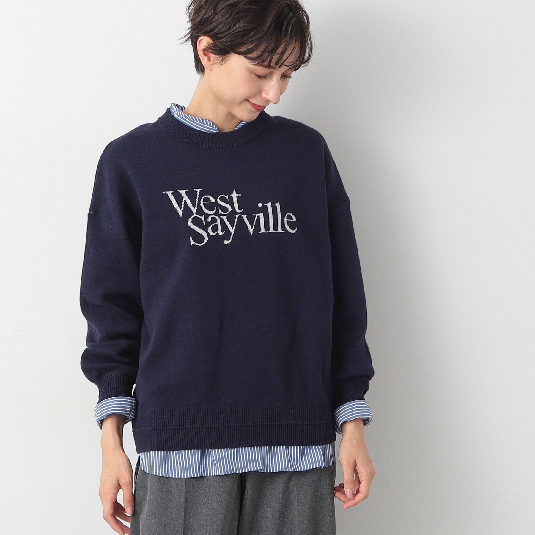 Dessin「【洗える】ロゴジャカードニット（XS～L）」|ニット・セーター|