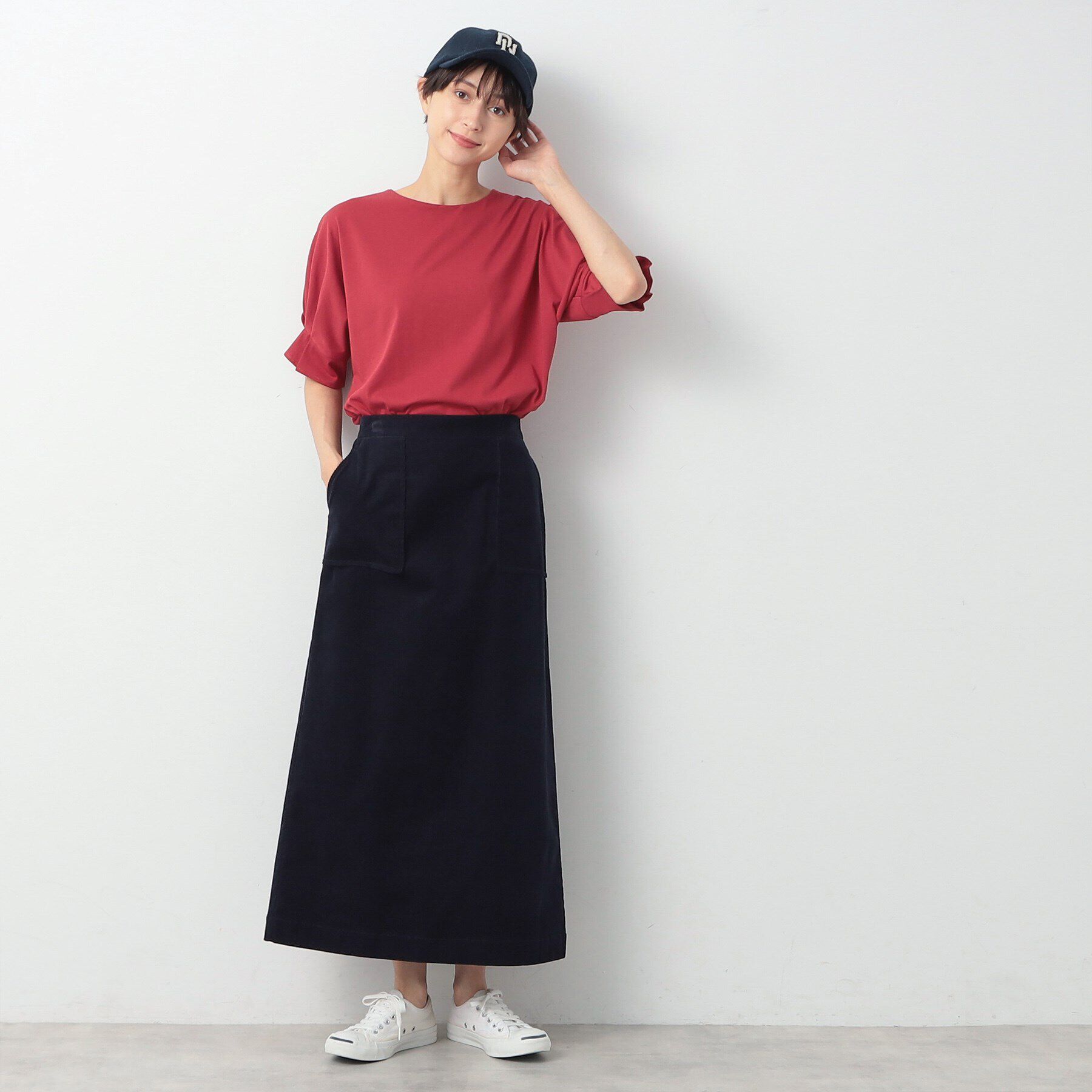 Dessin「【秋色登場・洗える】袖口タックカットソー（XS～L）」|Tシャツ・カットソー|