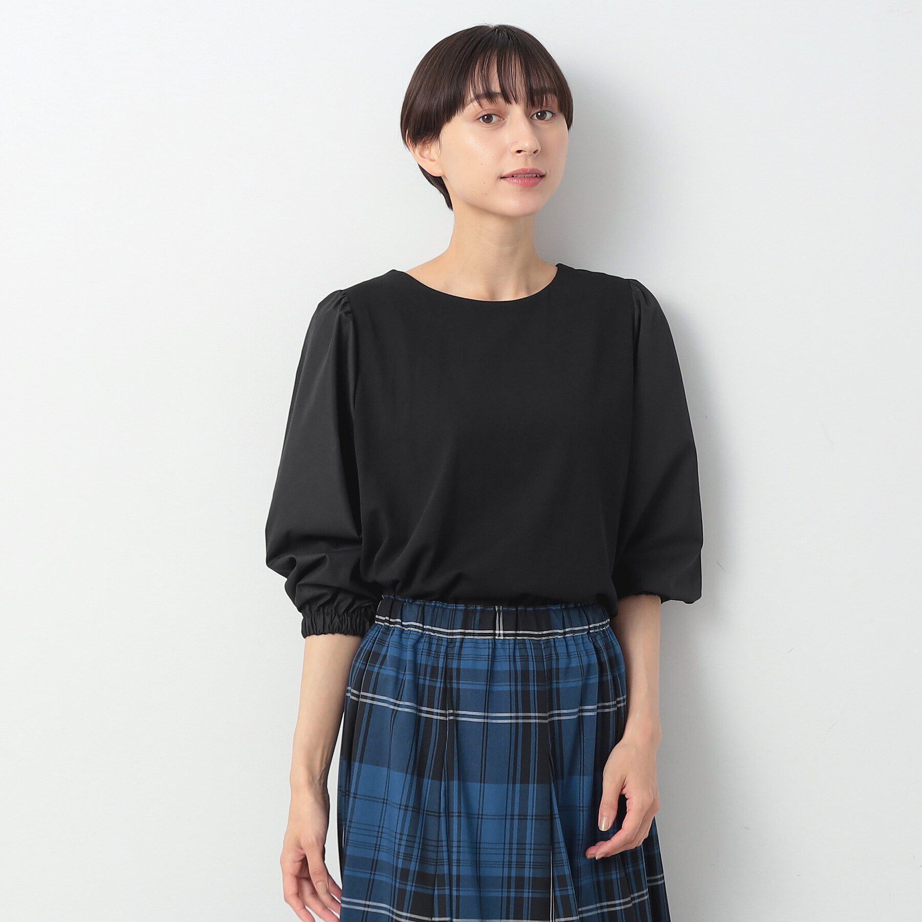 Dessin「【洗える】バルーンスリーブカットソージャージ」|Tシャツ・カットソー|