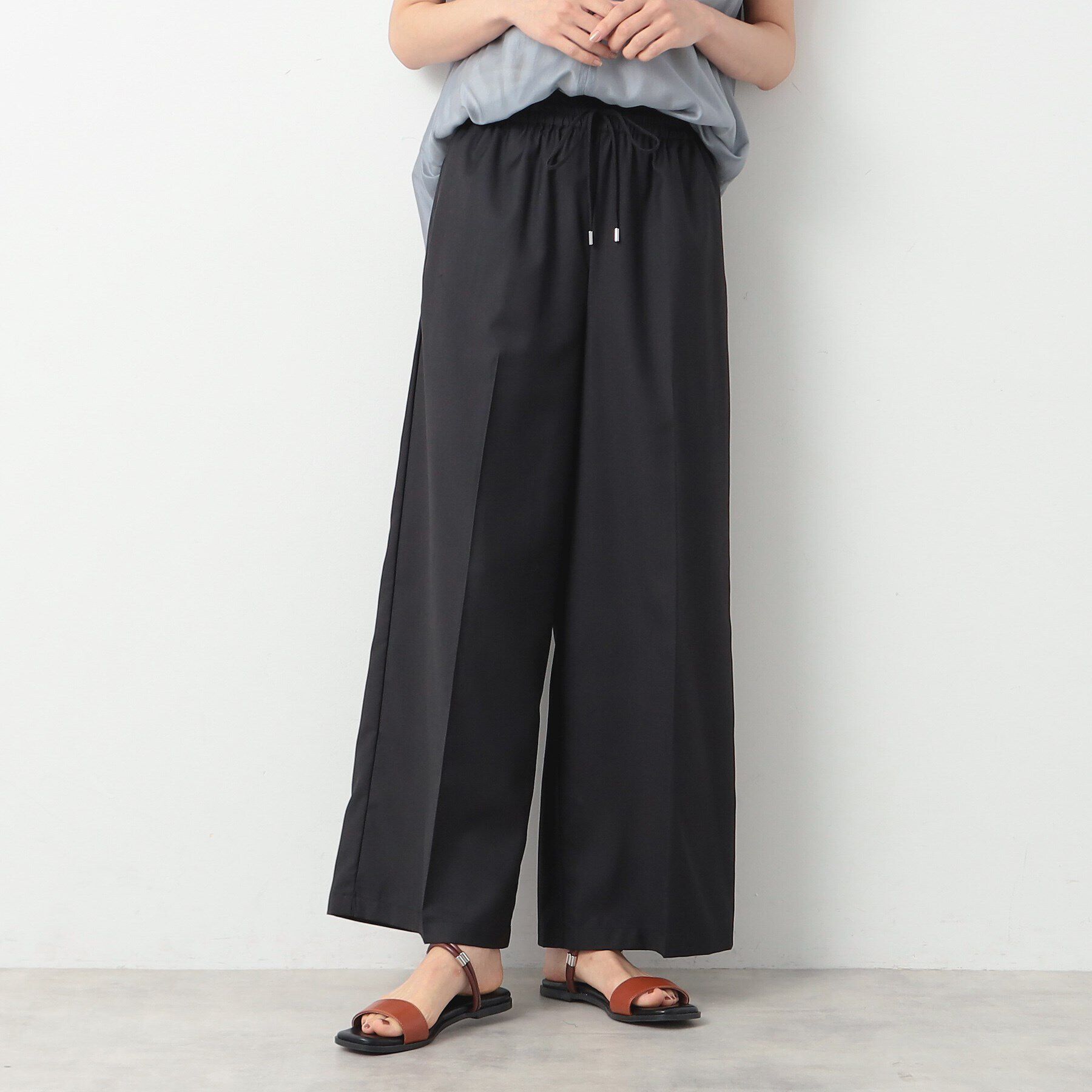 Dessin「【洗える】センタープレスワイドパンツ」|その他|