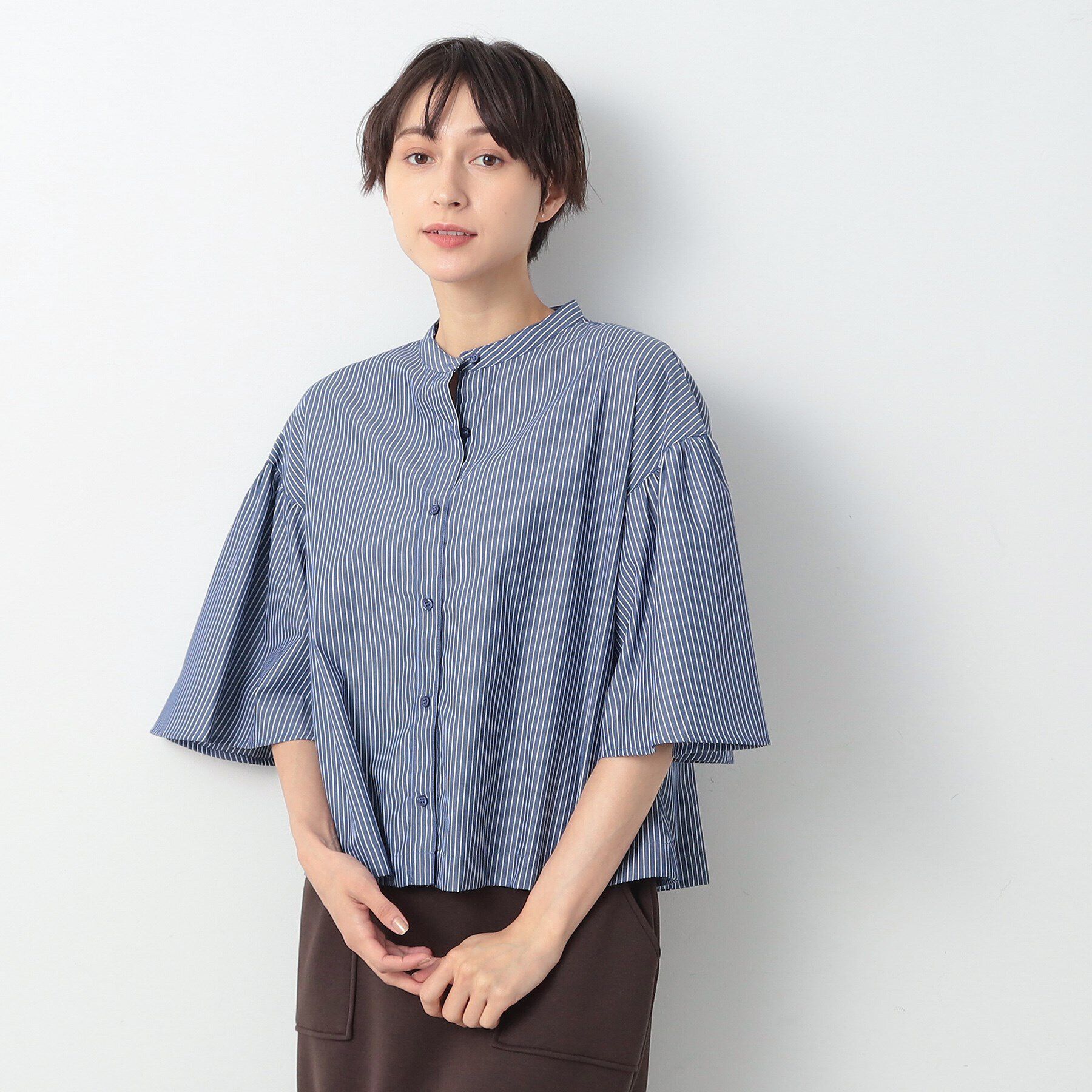 Dessin「【洗える】フレアスリーブブラウス（XS～L）」|シャツ・ブラウス|