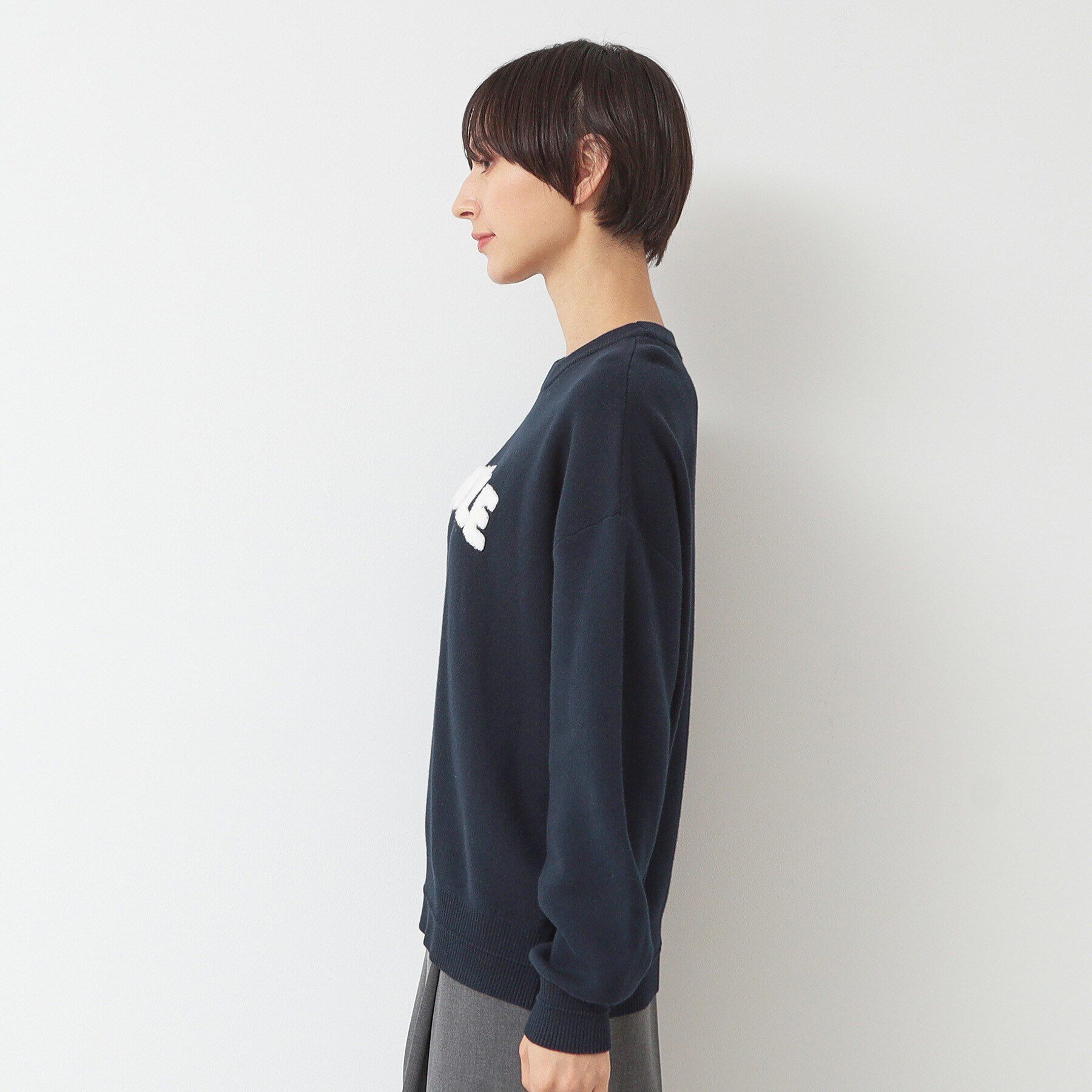 Dessin「【洗える】サガラ刺繍ロゴニット（XS～L）」|ニット・セーター|