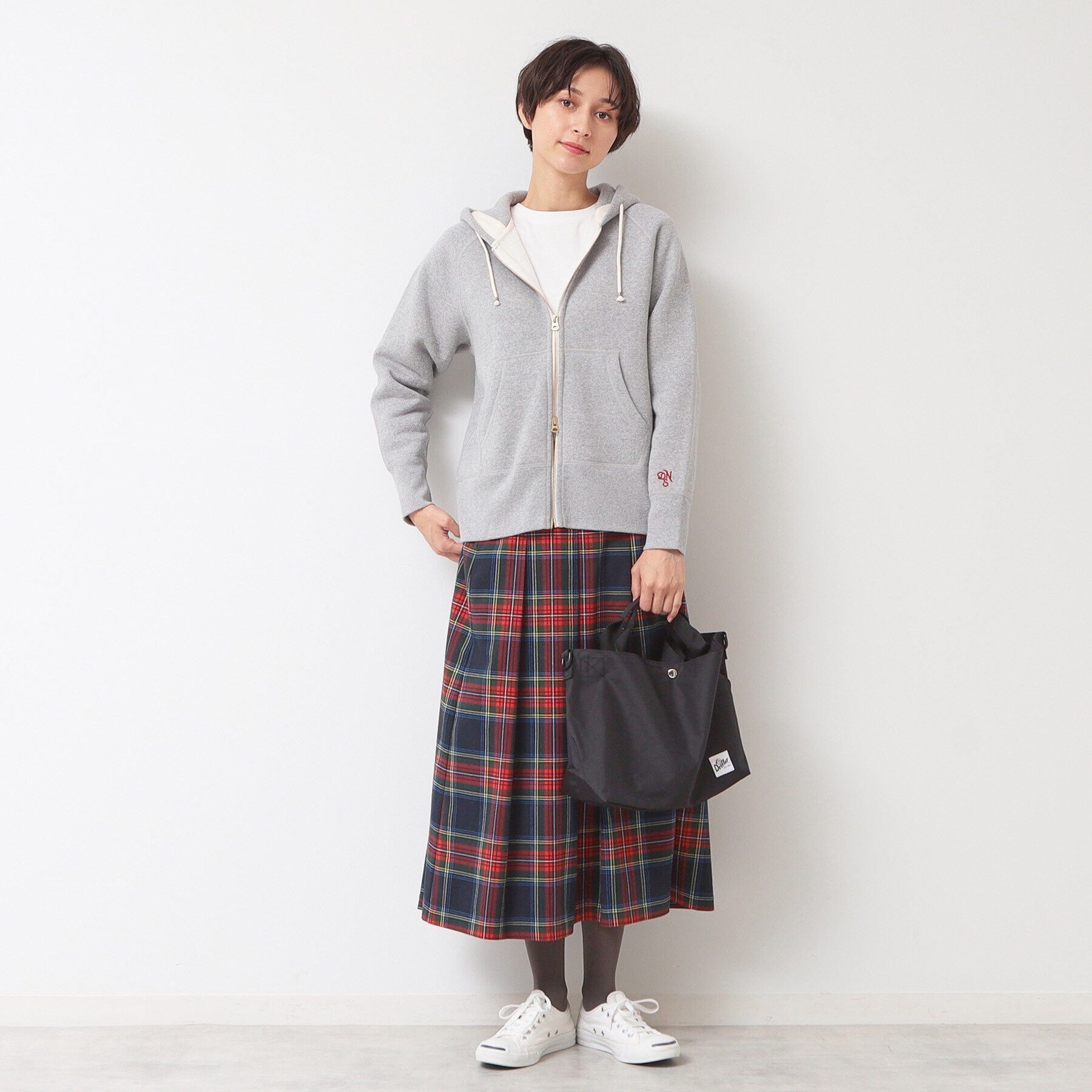 Dessin「【洗える】チェック柄タックプリーツスカート(XS~L)」|スカート|