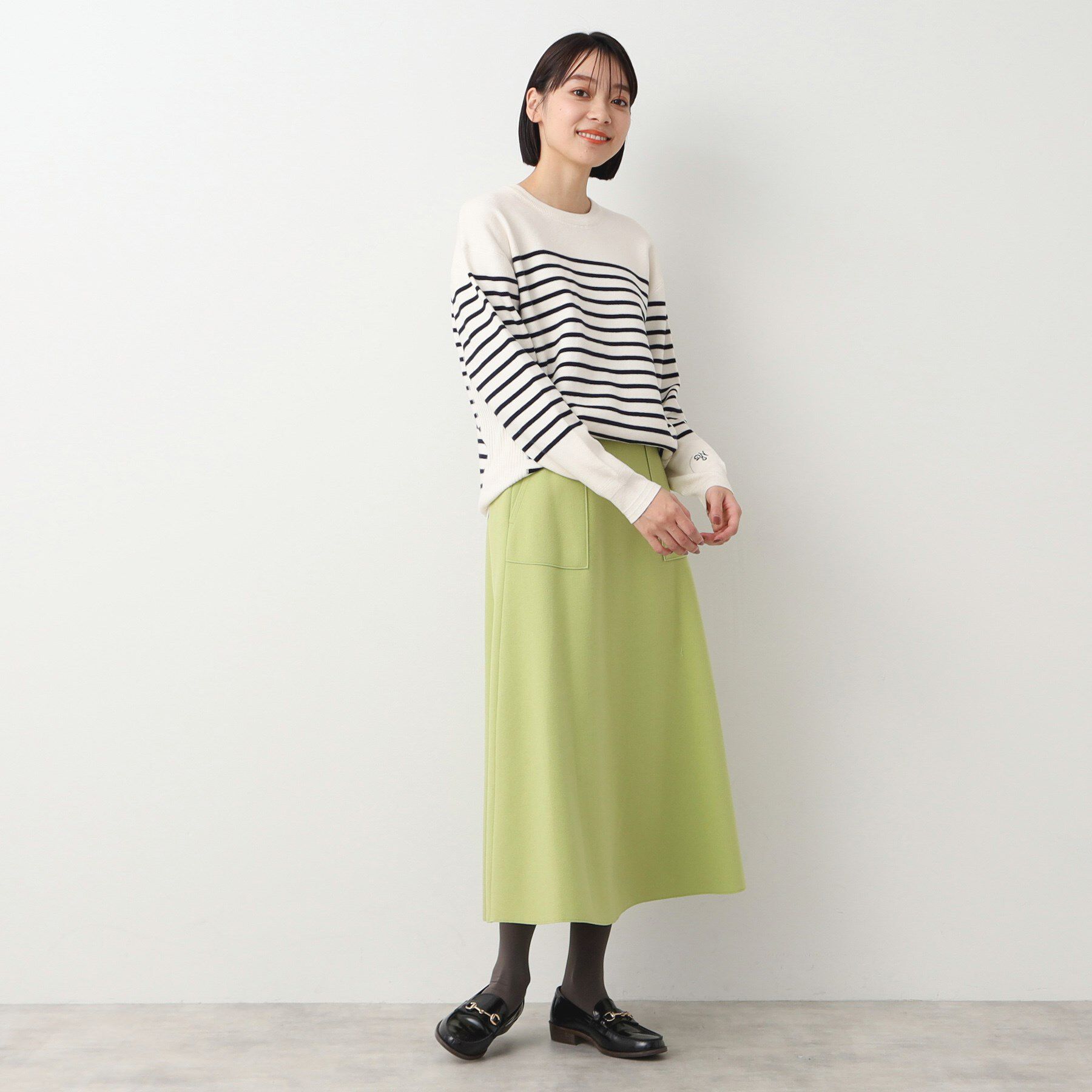 Dessin「【7色展開・後ろゴム】フレアメルトンスカート（XS～L）」|スカート|
