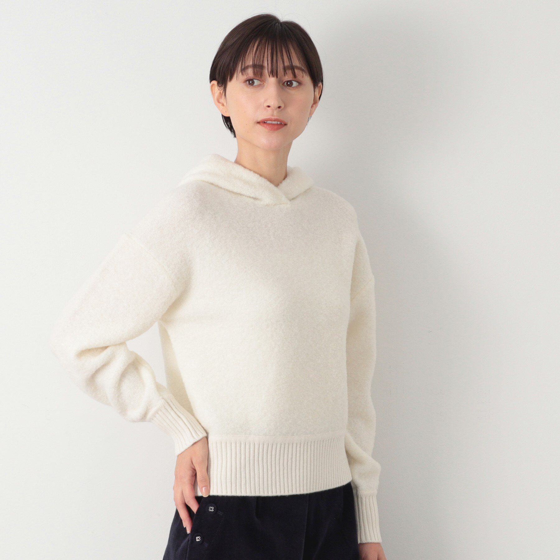 Dessin「【洗える】ループヤーンフードニット」|ニット・セーター|