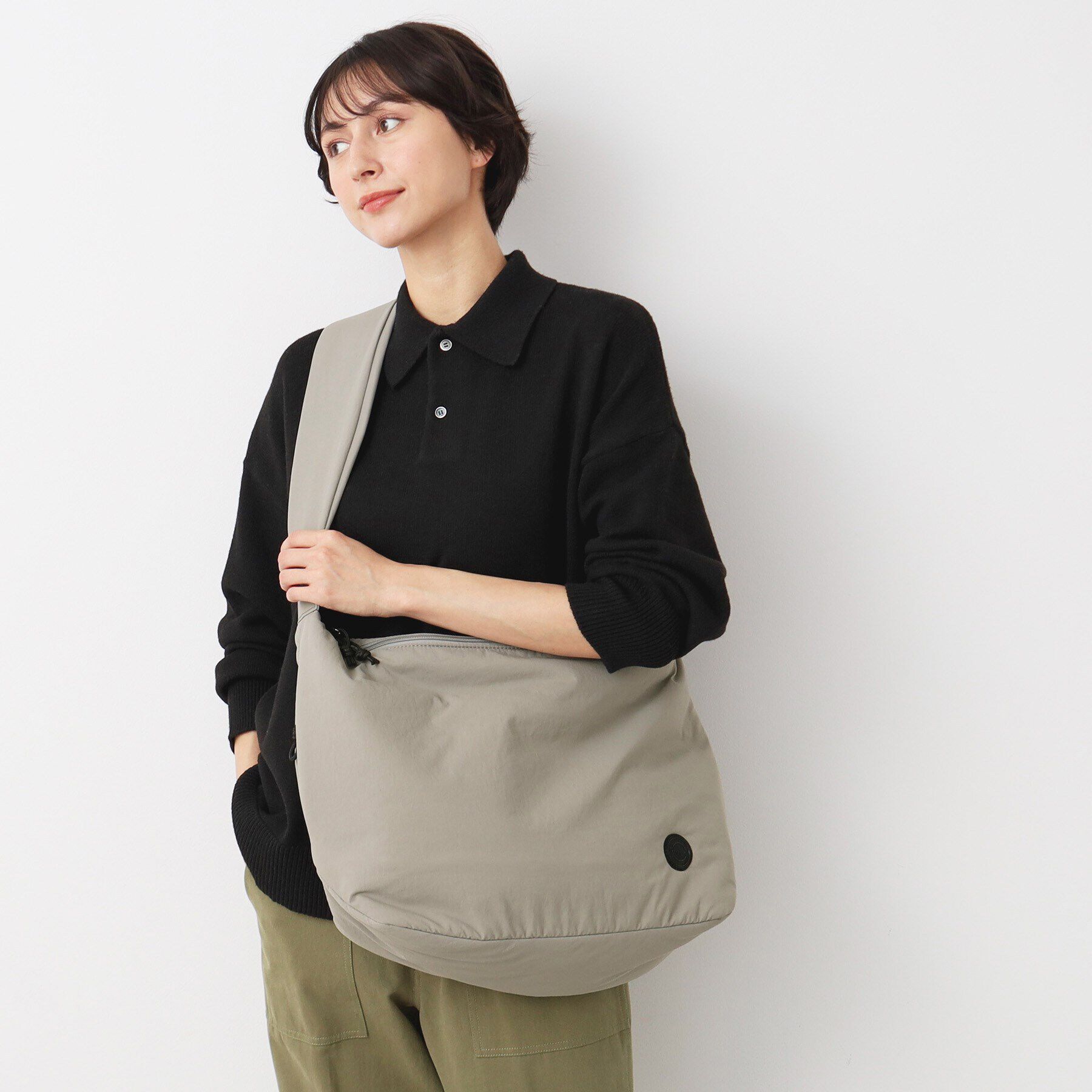 Dessin「【軽量・A4収納可】ボンディングショルダーバッグ」|ショルダー・メッセンジャー|ライトベージュ(05