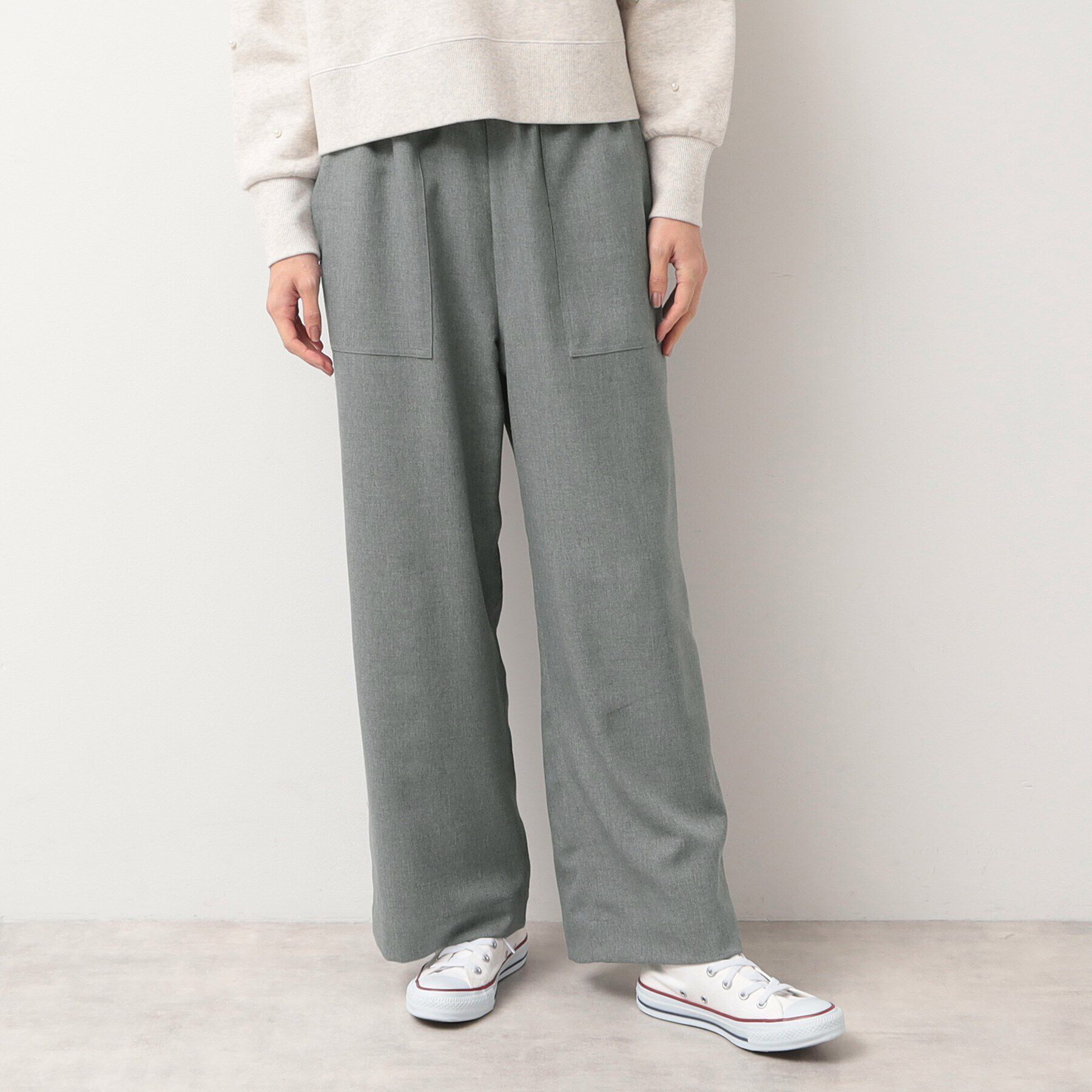 Dessin「【ウエストゴム・裏付き・洗える】アウトポケット付きパンツ（XS～L）」|その他|