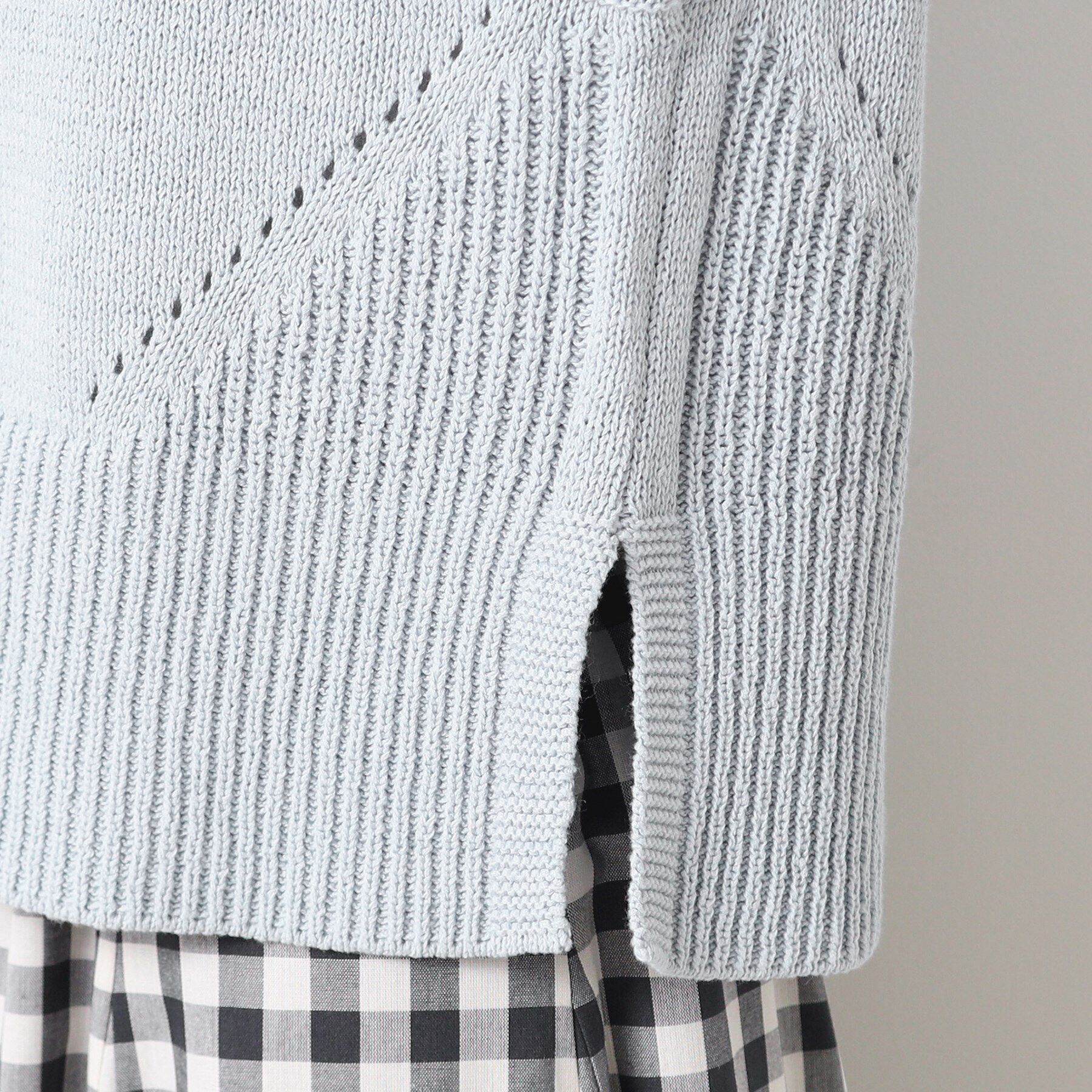 Dessin「【洗える】パール調ボタン付きニットジレ」|ベスト・ジレ|