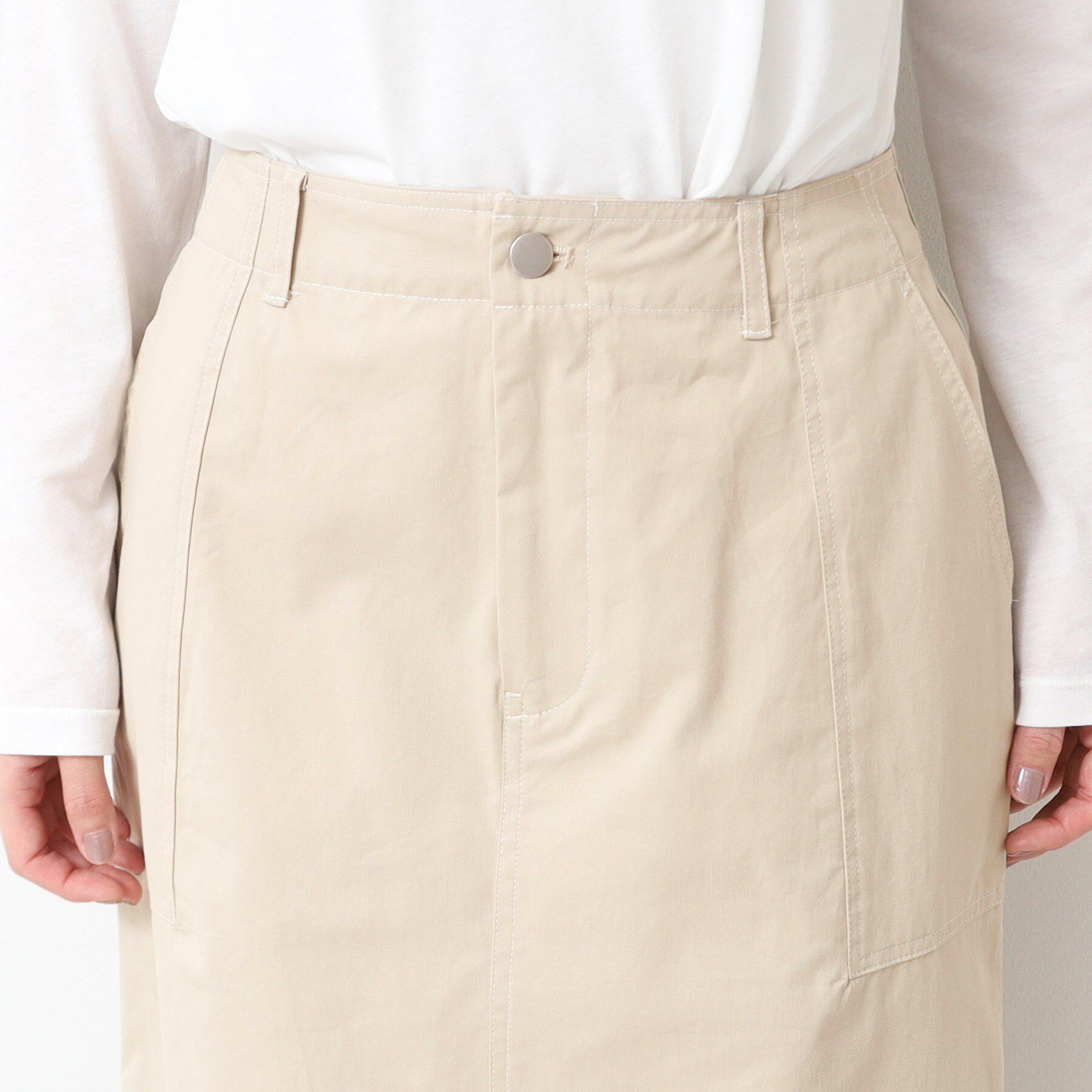 Dessin「【洗える・後ろゴム】コットンスカート」|スカート|