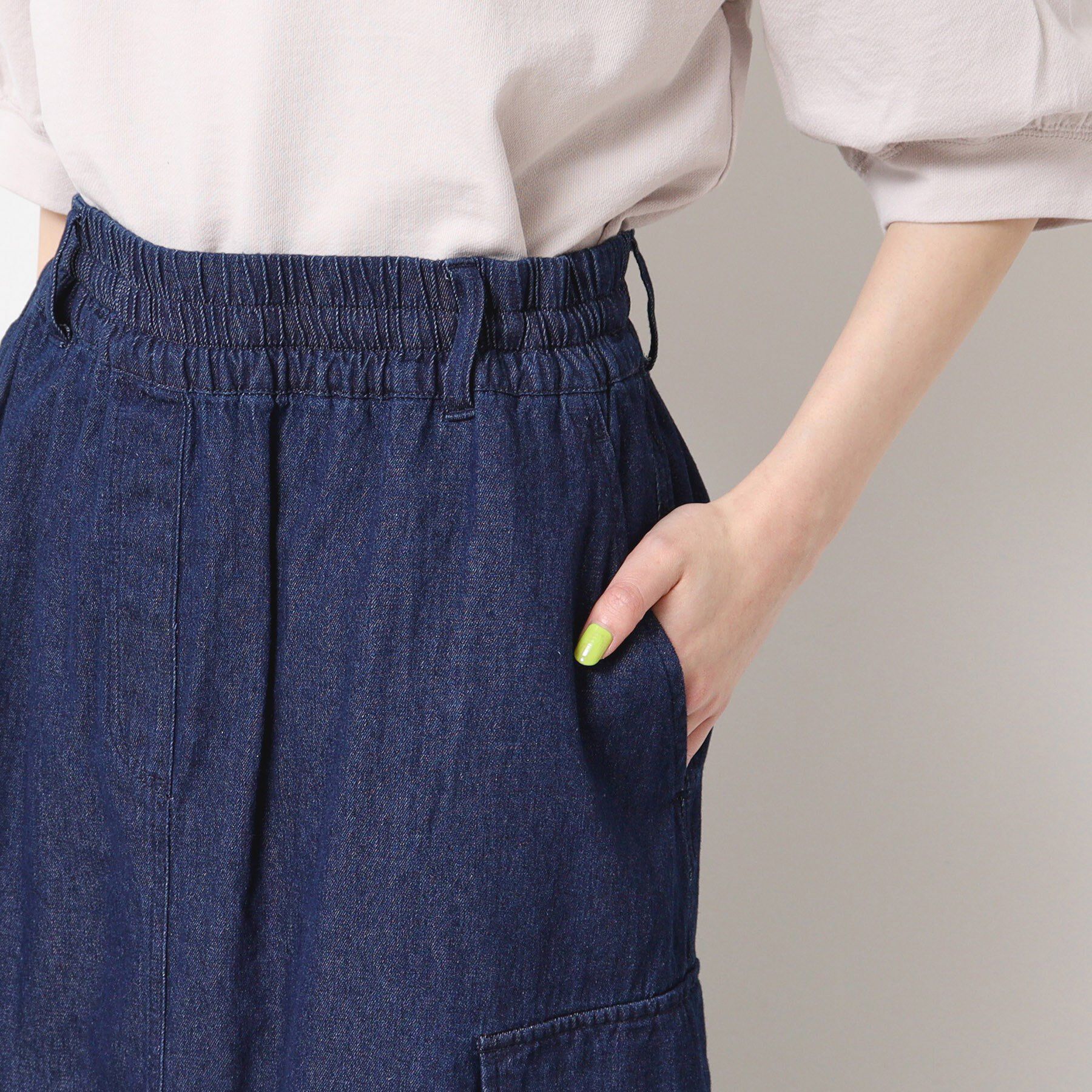 Dessin「【ウエストゴム・洗える】ドロストデニムスカート（S～L）」|スカート|