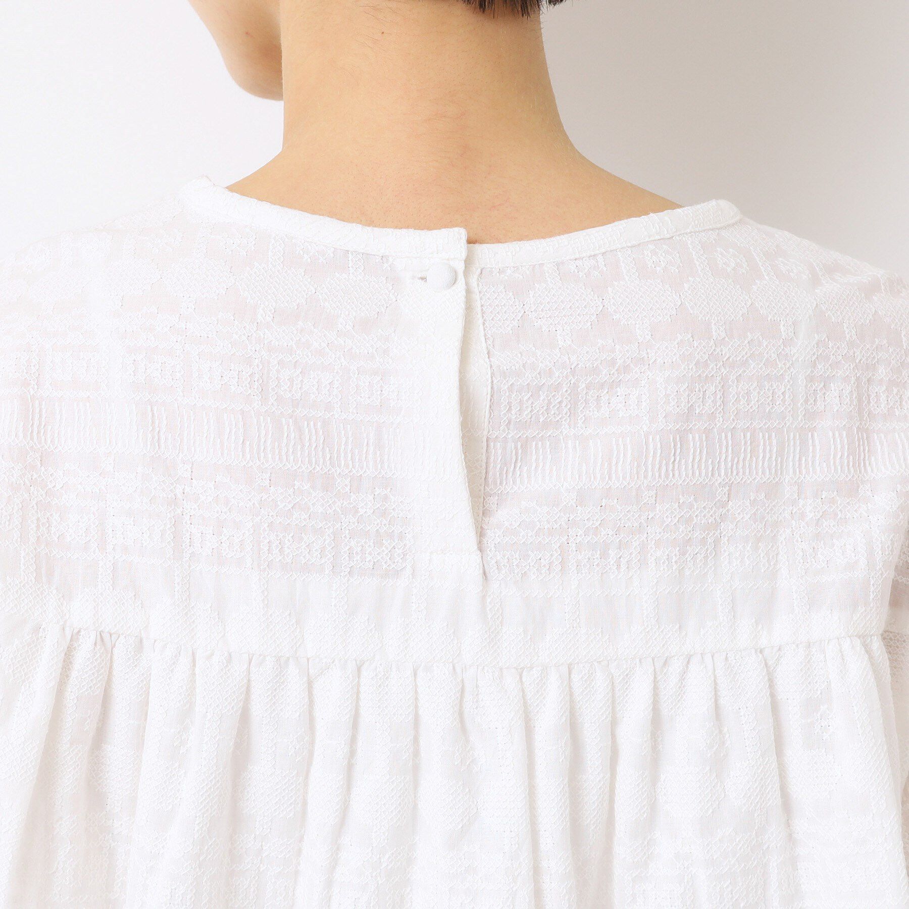 Dessin「【インド刺繍・セットアップ可能・洗える】クルーネックブラウス」|シャツ・ブラウス|