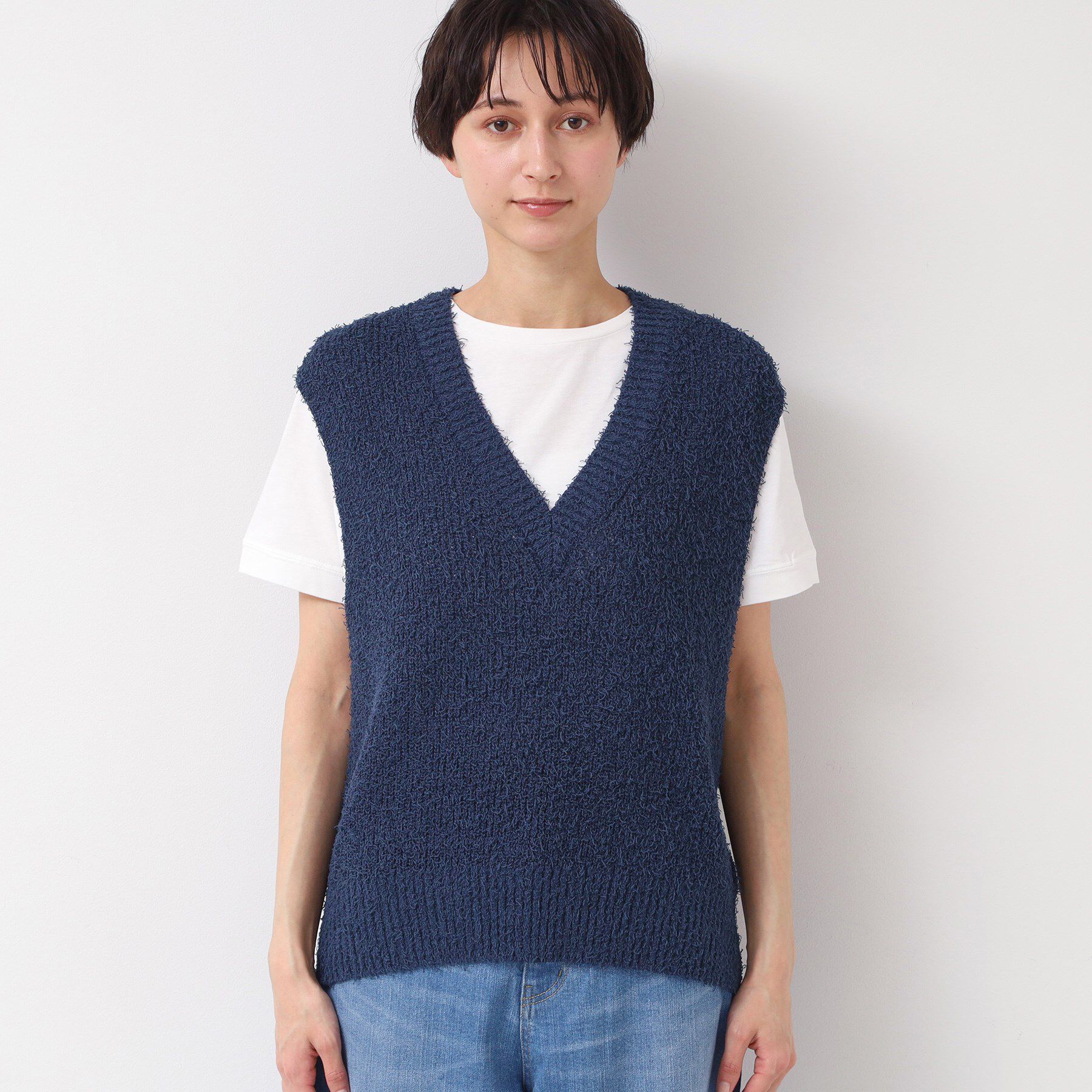 Dessin「【洗える】シャギーベスト」|ベスト・ジレ|