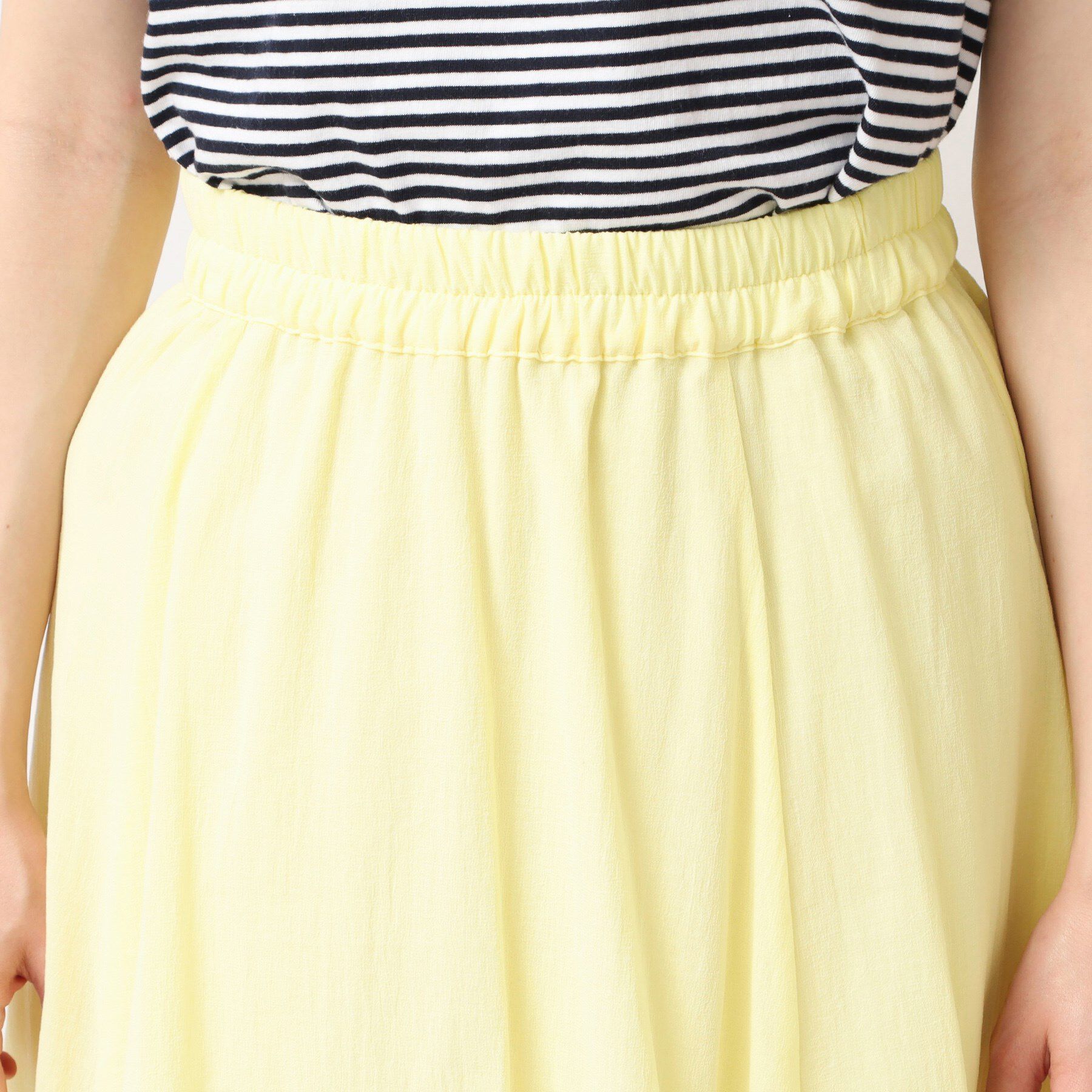 Dessin「【ウエストゴム・洗える】コットンフレアースカート」|スカート|