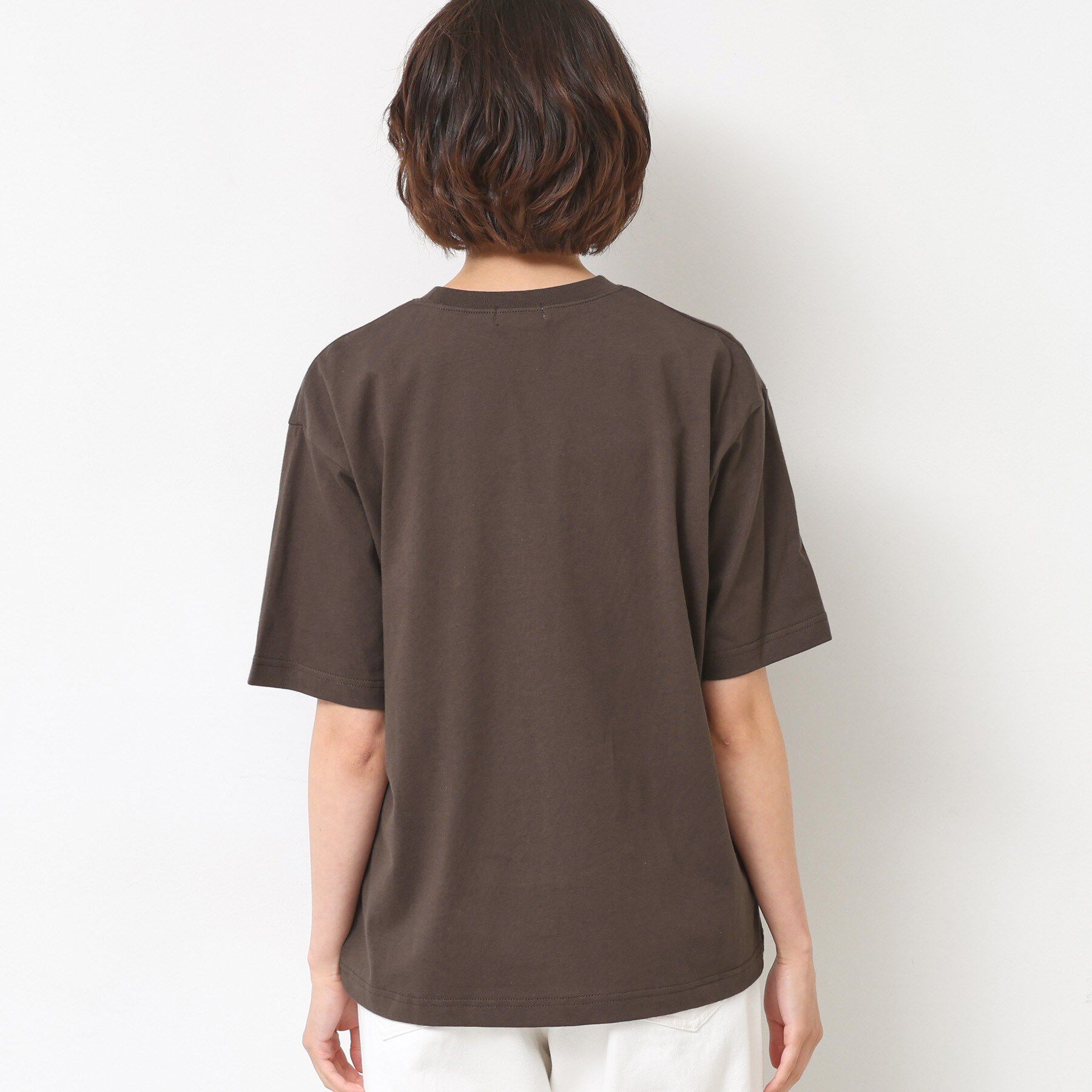 Dessin「【ユニセックス・洗える】Deddy刺繍入り オーガニックコットンTシャツ」|Tシャツ・カットソー|