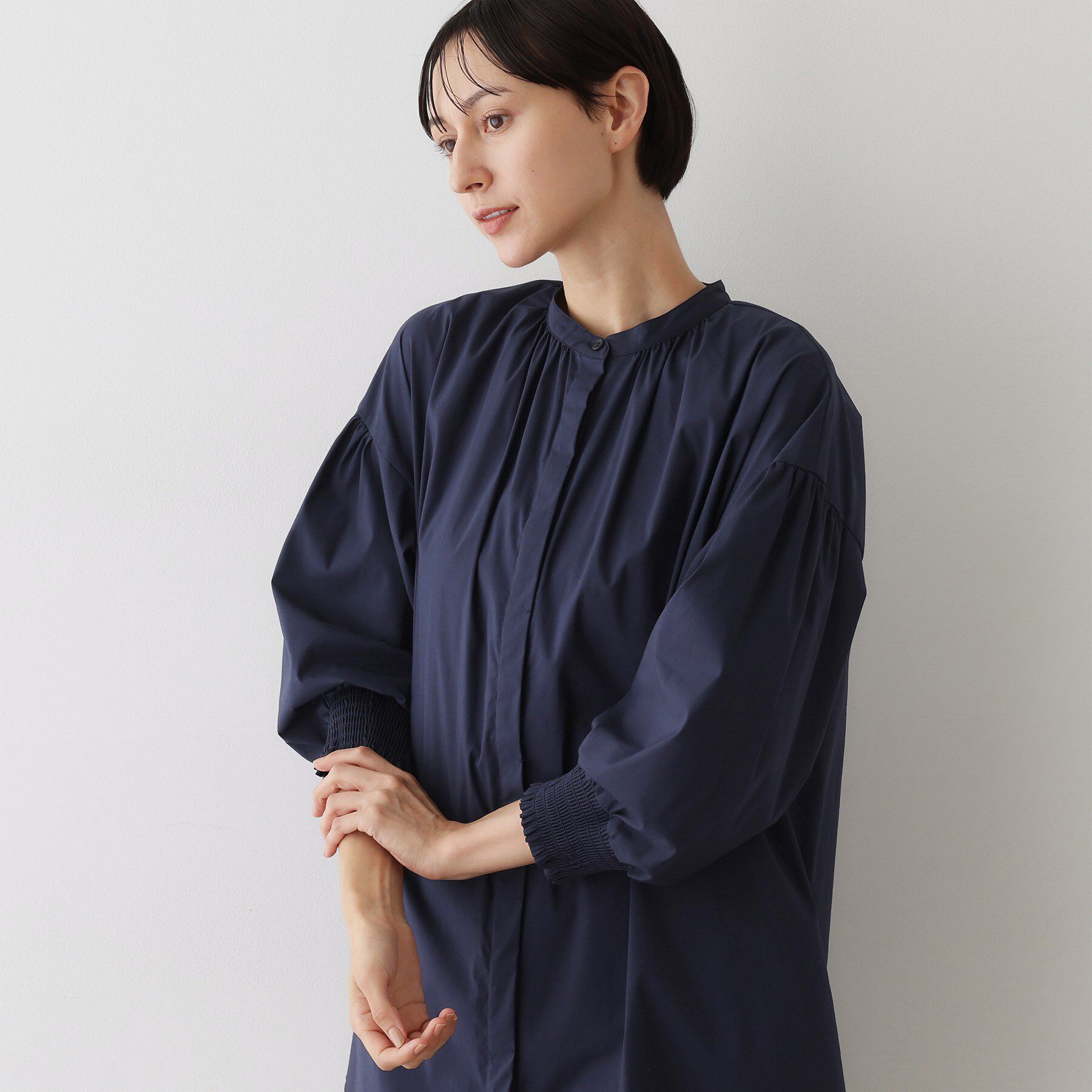 Dessin「【洗える】ラグランスリーブチュニックシャツ」|チュニック|