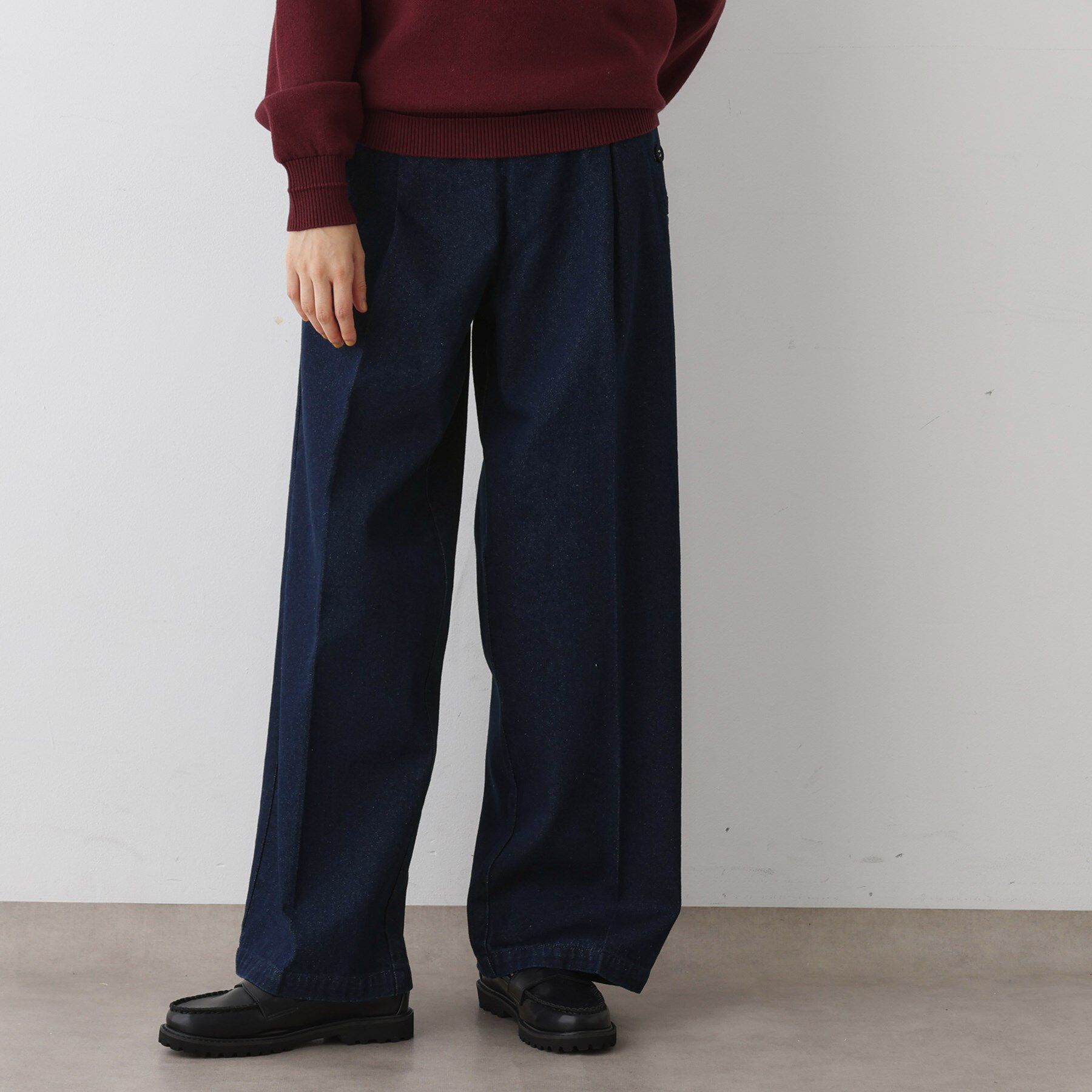 Dessin「【洗える】マリンデニムパンツ」|デニム|