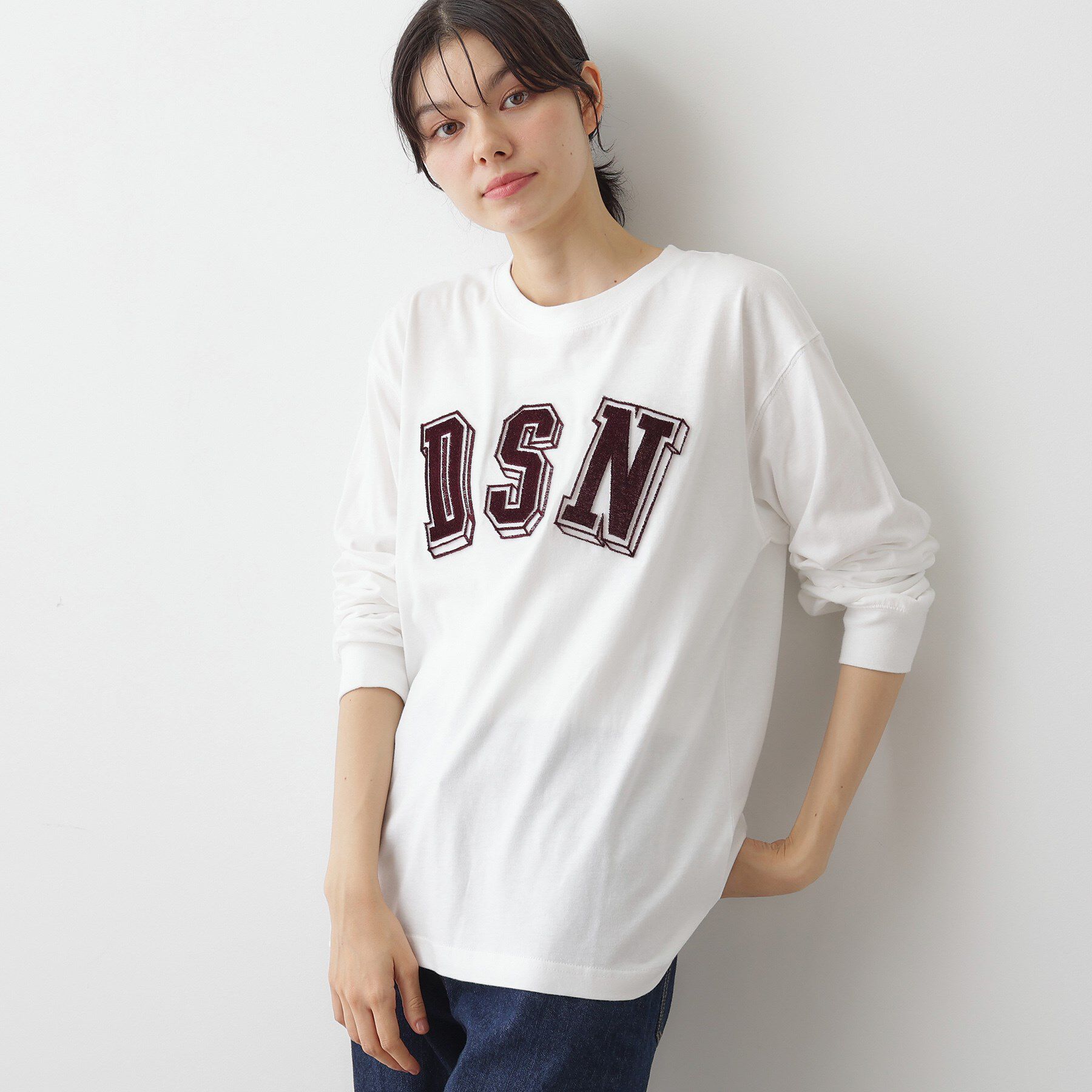 Dessin「【ユニセックス/洗える】ビッグロゴロンT」|Tシャツ・カットソー|