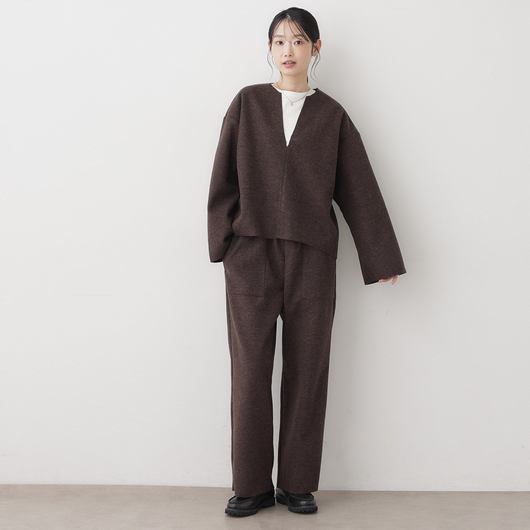 Dessin「【セットアップ可/洗える】メルトンリラクシーパンツ」|その他|