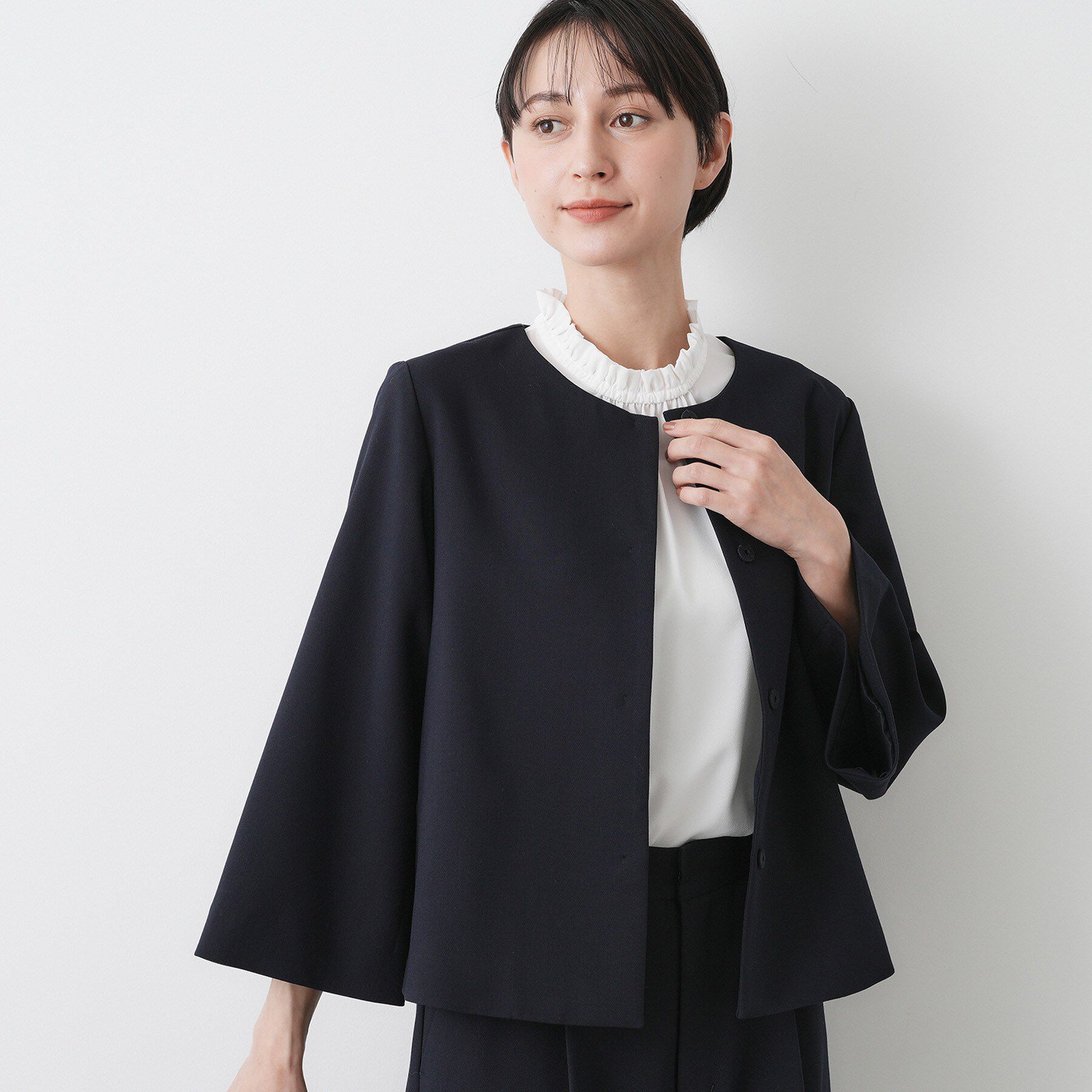 Dessin「【入卒/セレモニー/セットアップ可能】テントラインダブルクロスジャケット」|ノーカラージャケット|